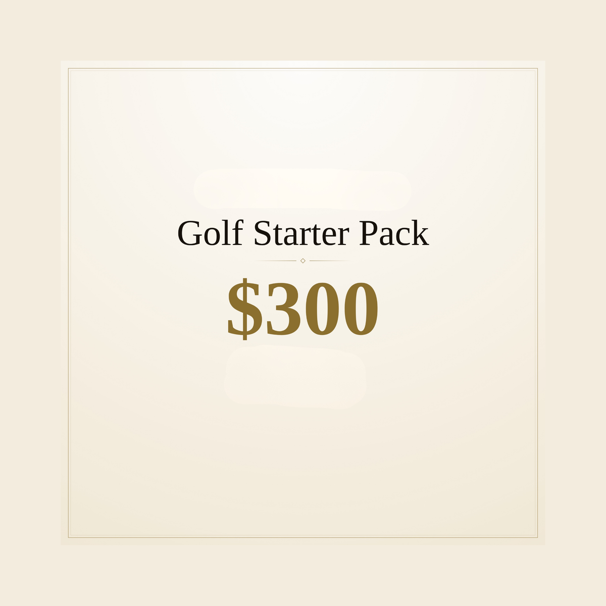 Golfer Starter Pack - Package