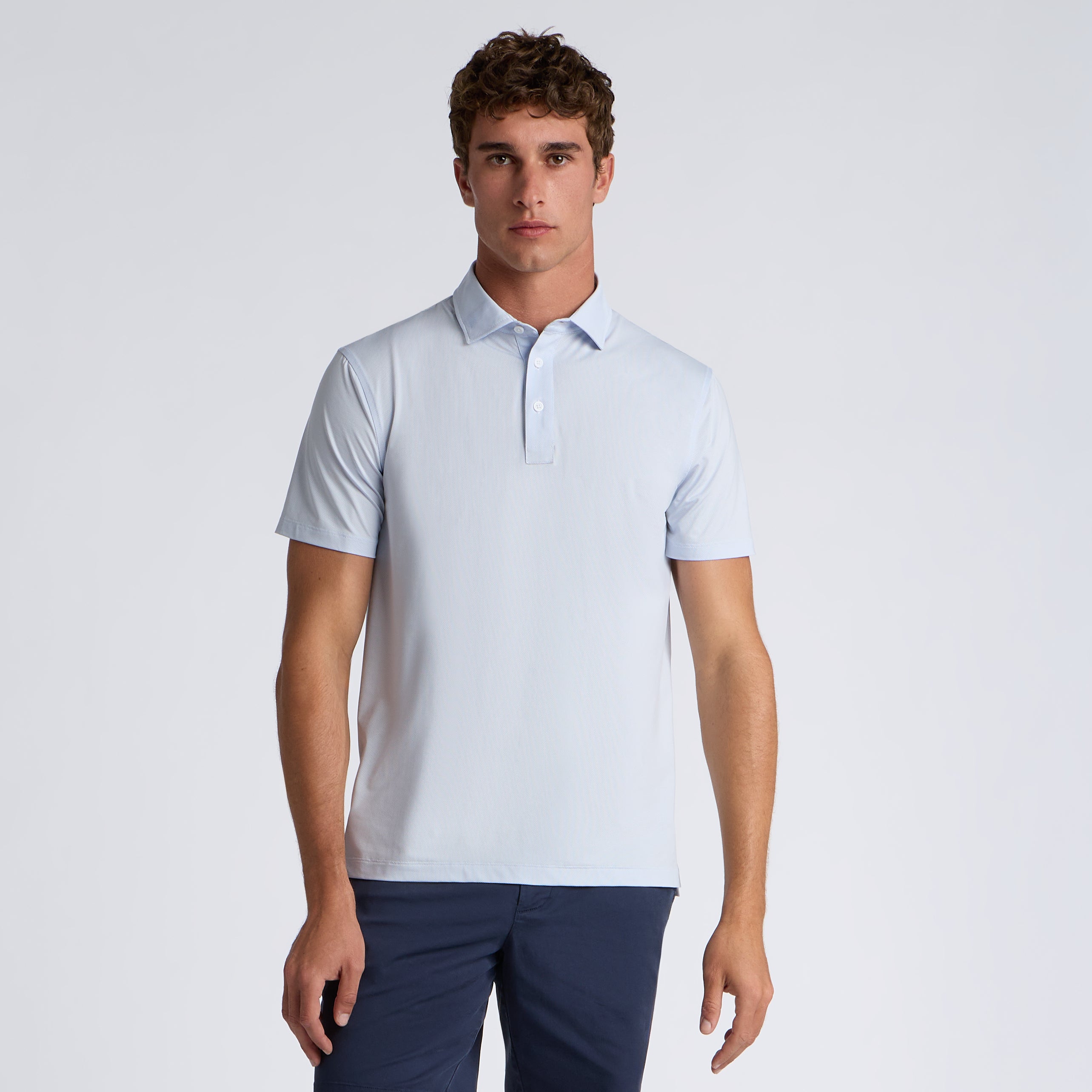 DELTA DOT JACQUARD POLO BAJA