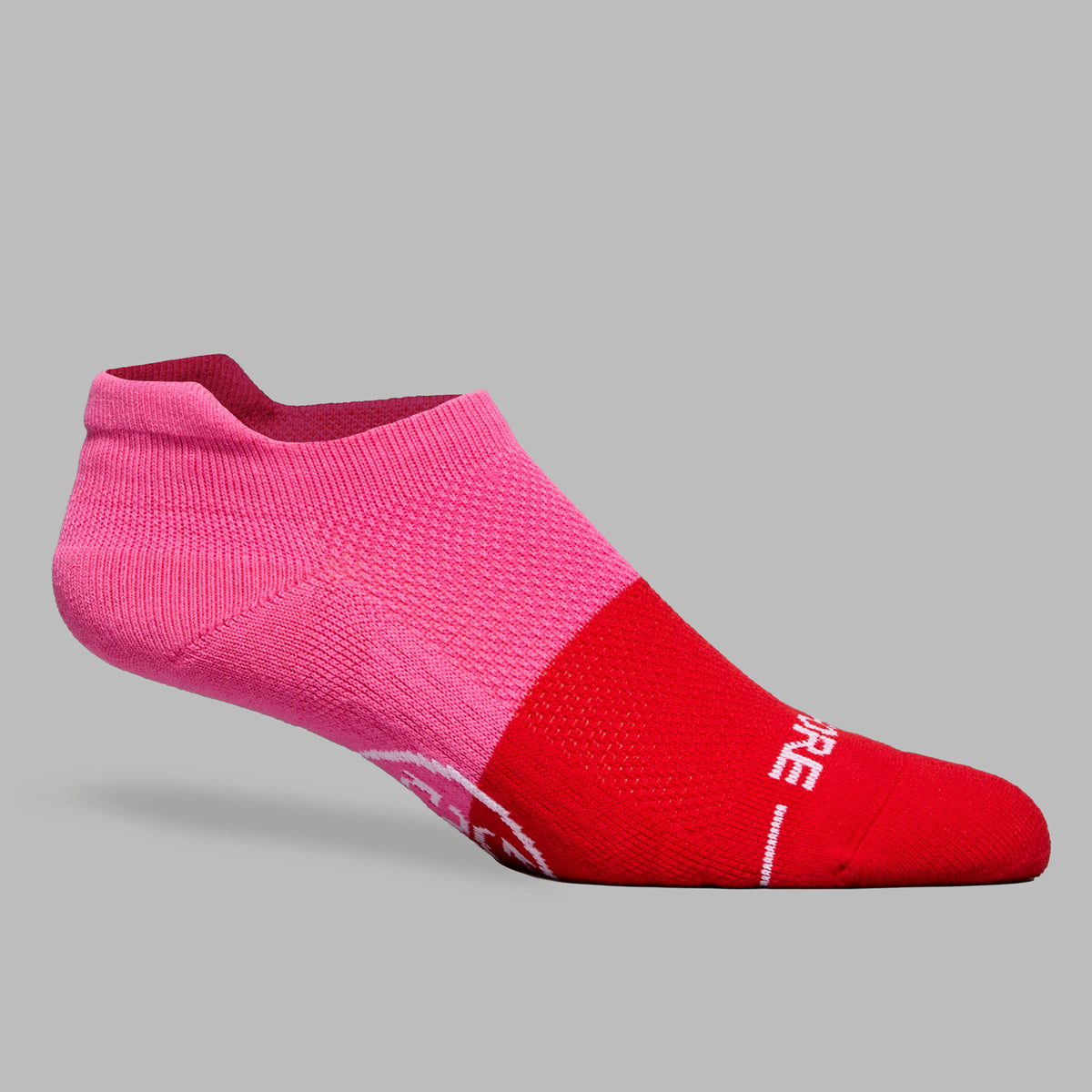Women's Two Tone Fore Play Ankle Sock Snow/Knockout Pink