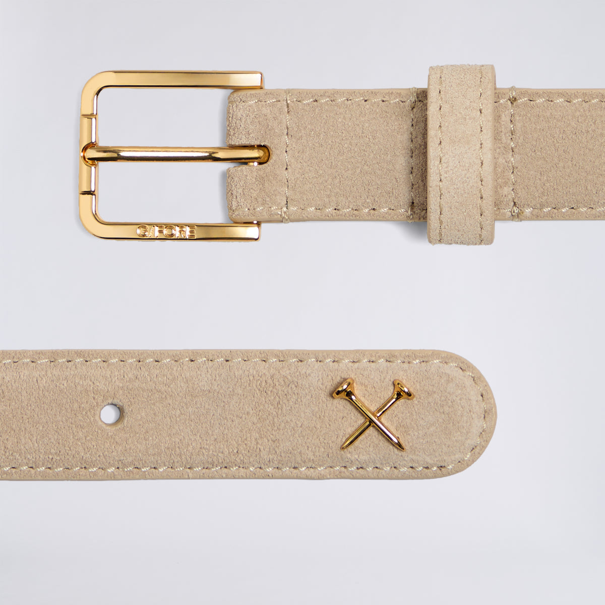 Women's Metal Tees Suede Belt