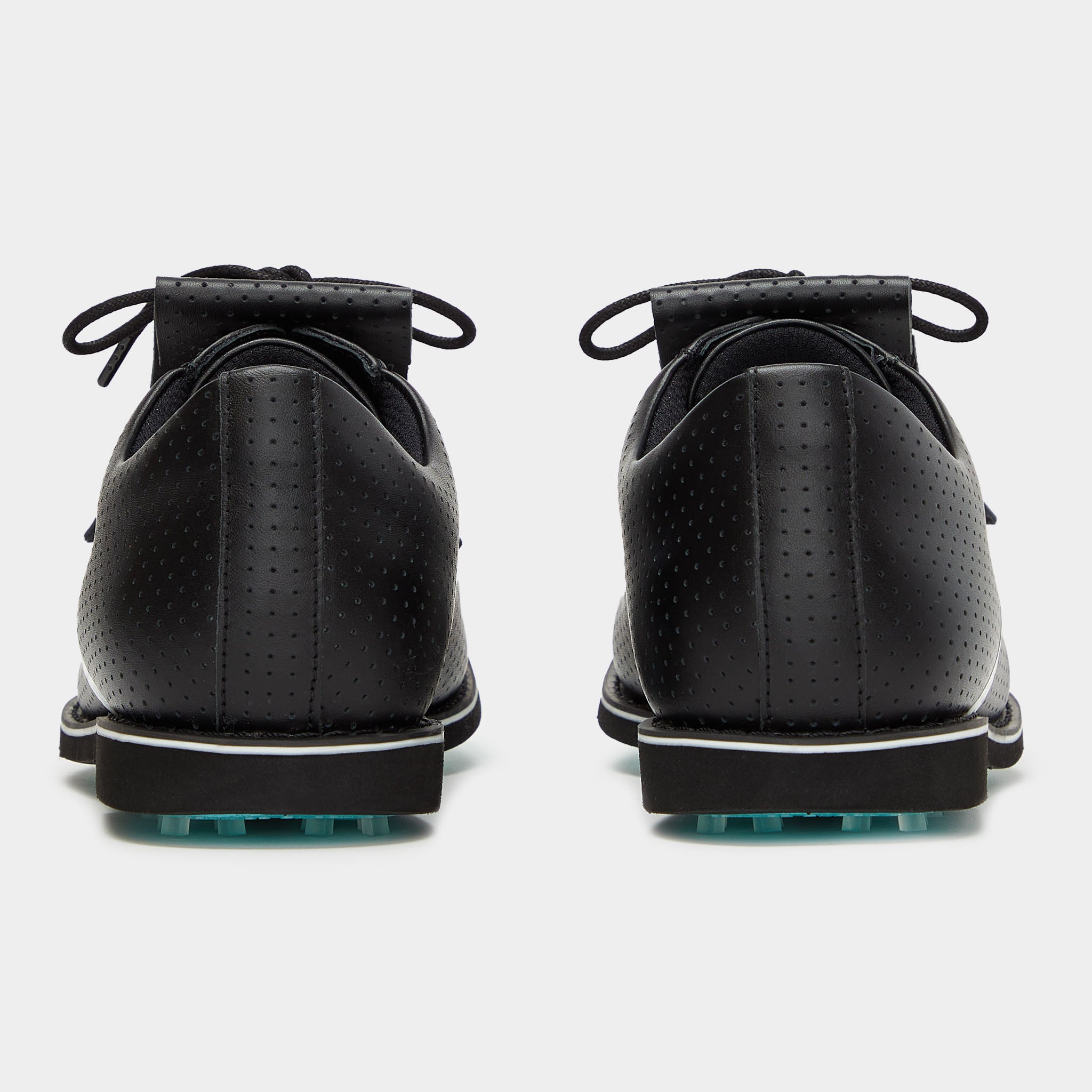 WOMEN'S PERFORATED LUXE LEATHER GALLIVANTER GOLF SHOE ONYX