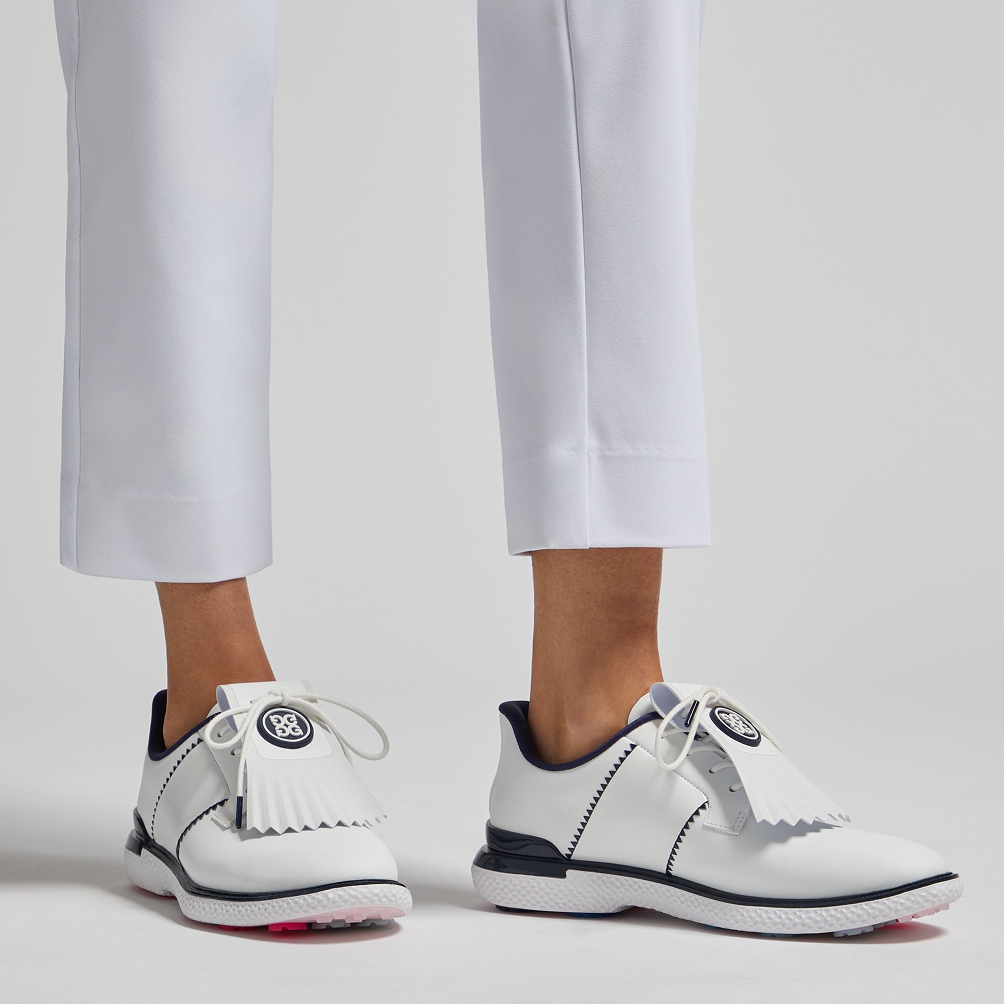 GALLIVAN2R T.P.U. SIDE STRIPE KILTIE GOLF SHOE SNOW/TWILIGHT