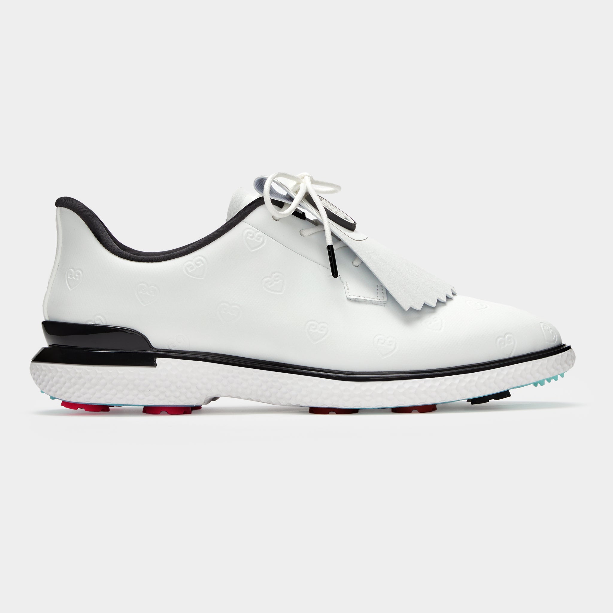 WOMEN'S GALLIVAN2R DEBOSSED HEART G'S KILTIE GOLF SHOE SNOW/ONYX