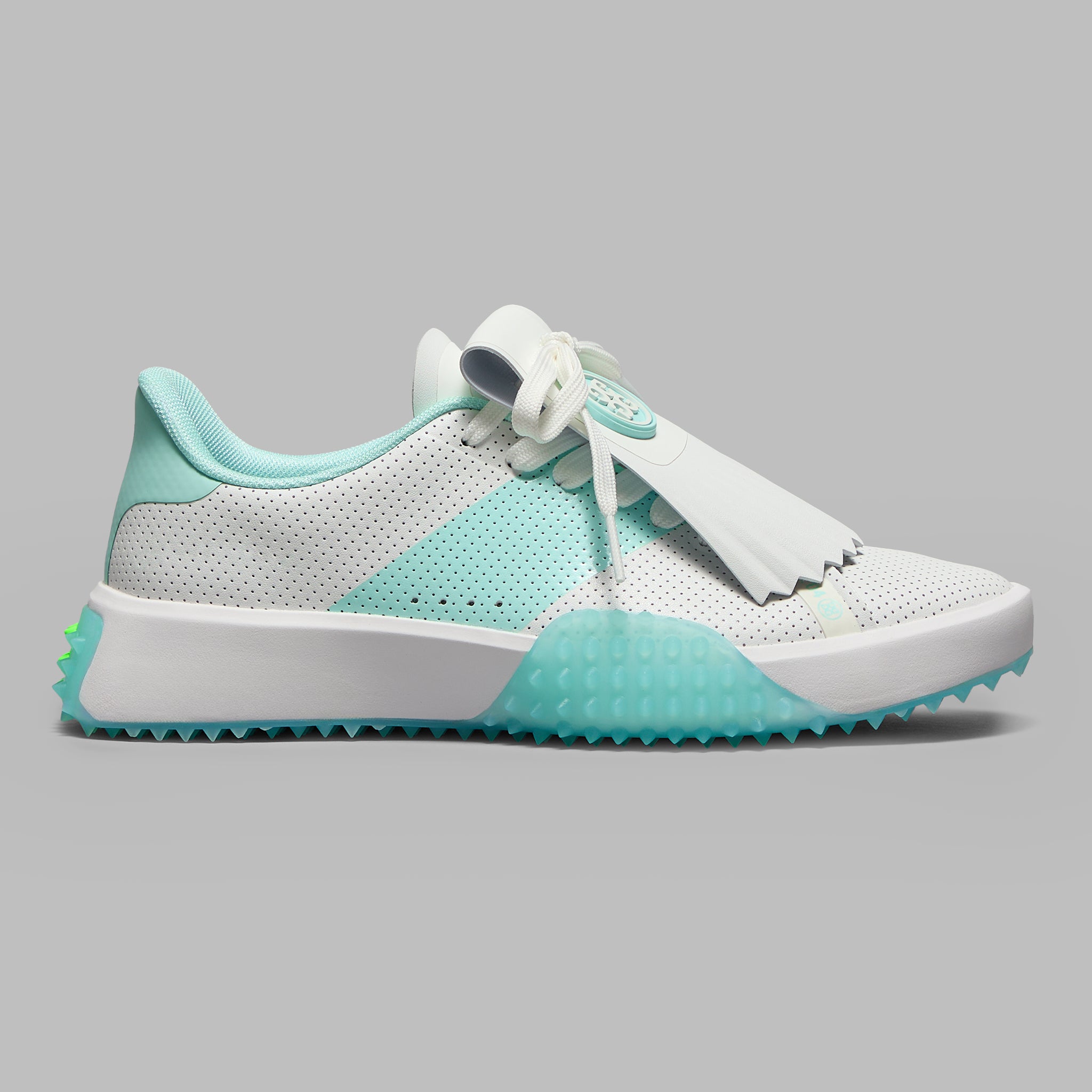 Women's G.112 Perforated Saddle Stripe Golf Shoe Snow/Menthol