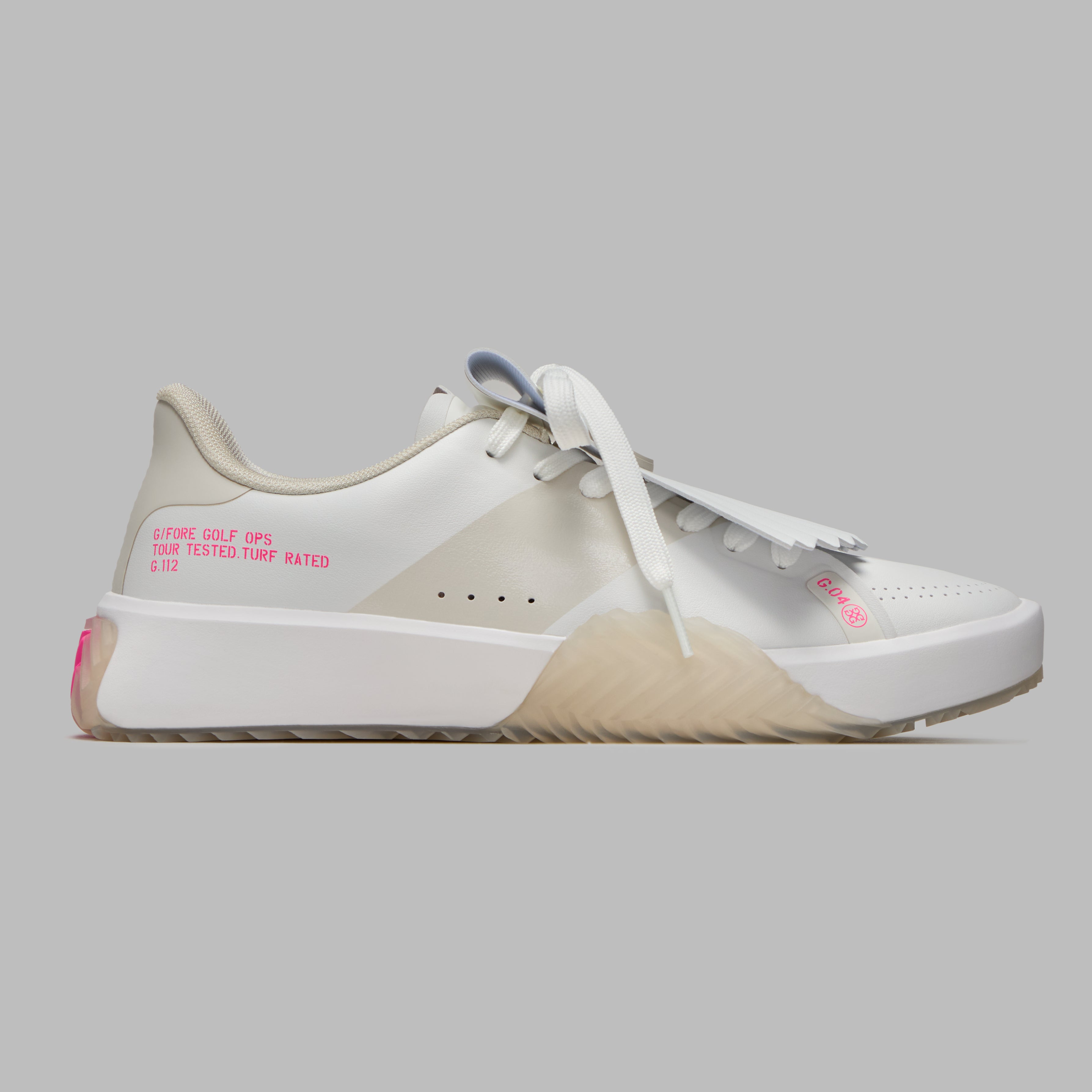 WOMEN'S G.112 SADDLE STRIPE KILTIE GOLF SHOE SNOW/MULTI