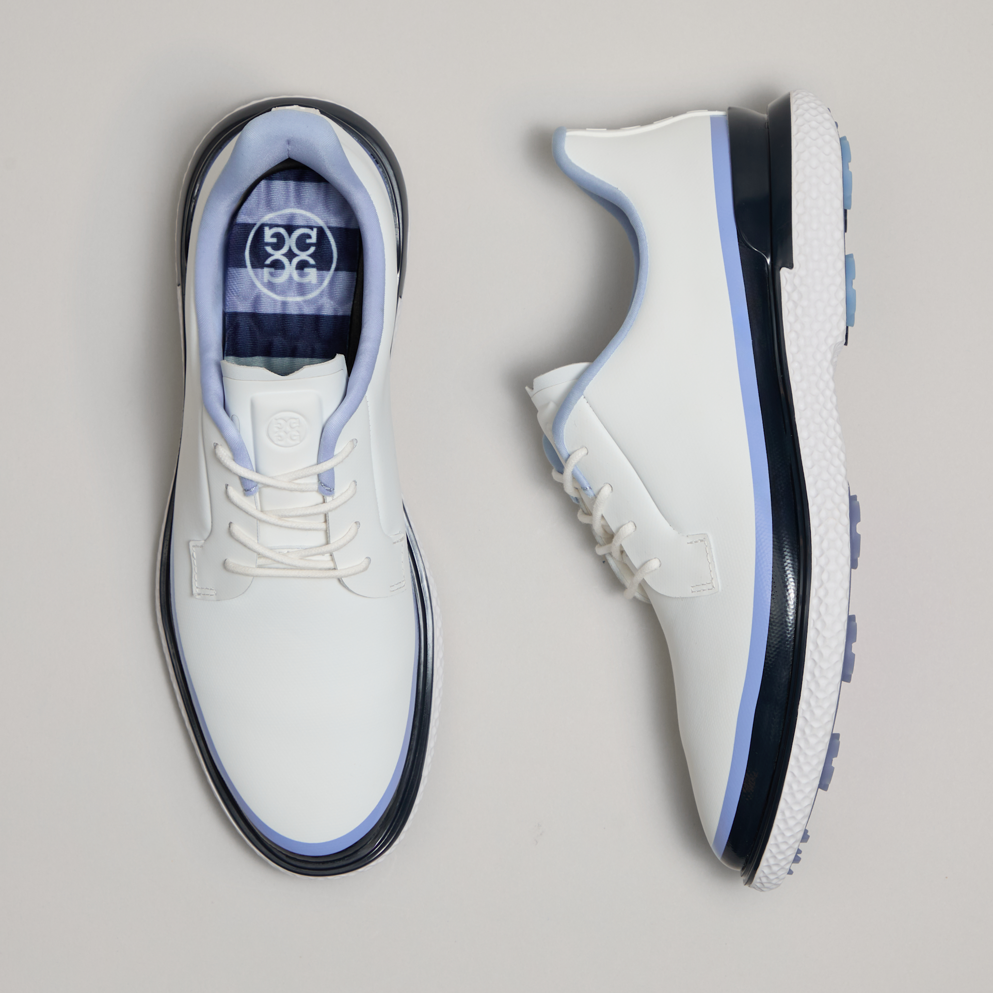 WOMEN'S GALLIVAN2R TUXEDO STRIPE KILTIE GOLF SHOE SNOW/TWILIGHT