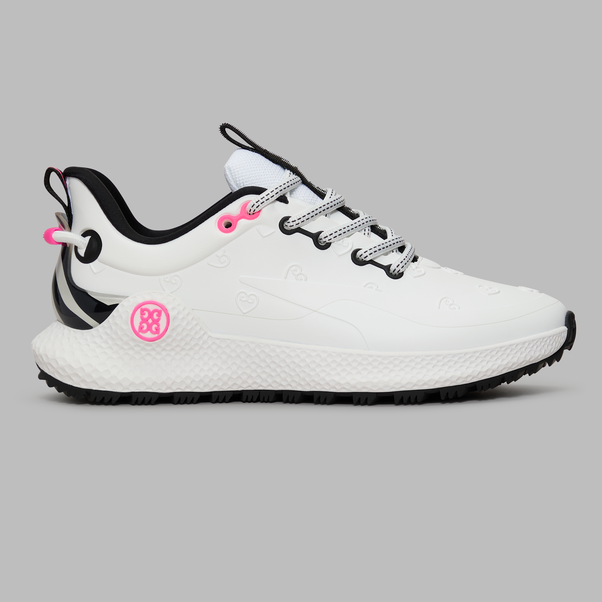 WOMEN'S MG4+ O2 EMBOSSED HEART G'S GOLF SHOE SNOW