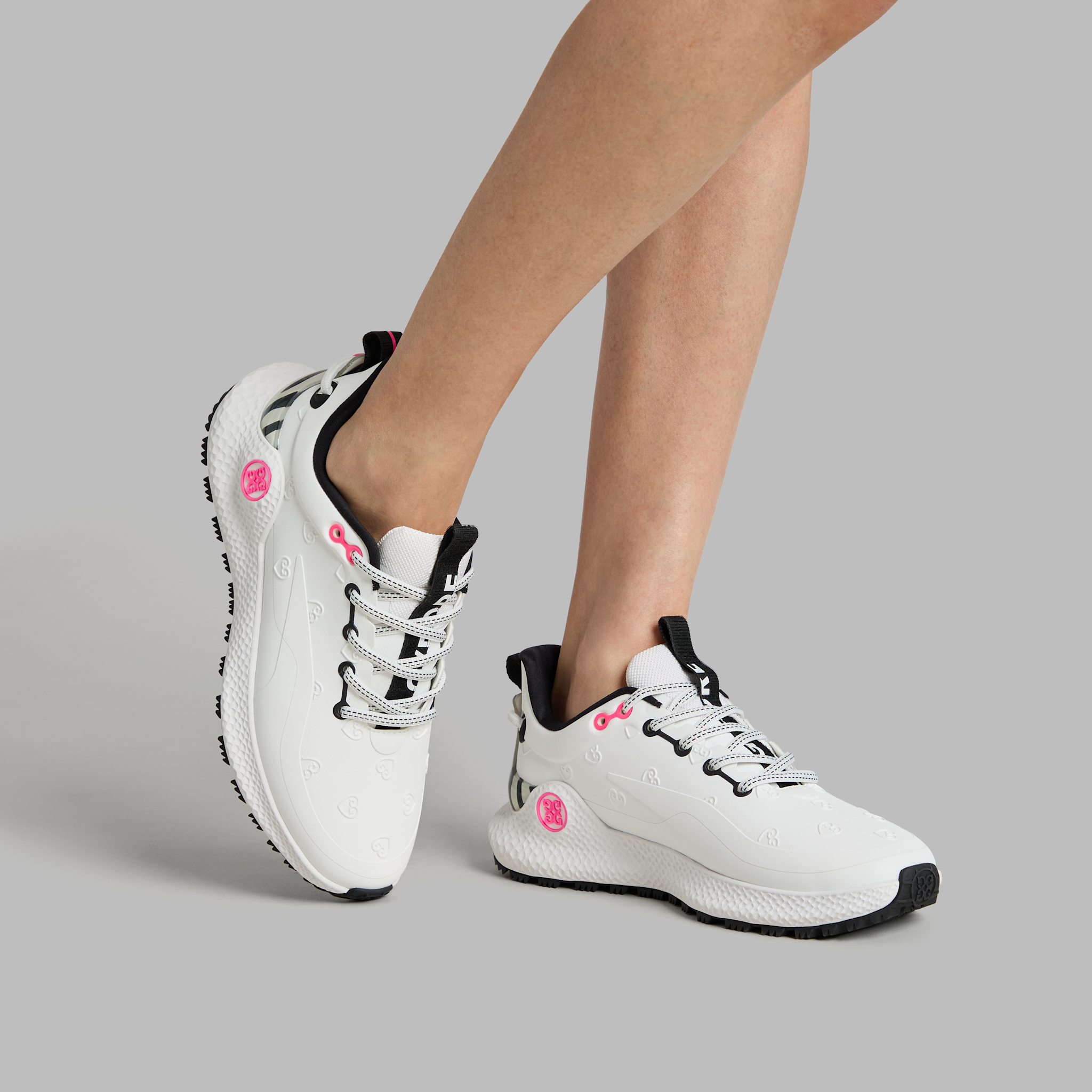 WOMEN'S MG4+ O2 EMBOSSED HEART G'S GOLF SHOE SNOW