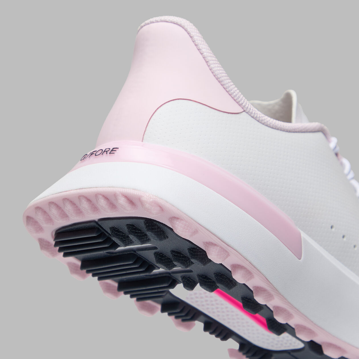 WOMEN'S LTD RELEASE G.112 PERFORATED KILTIE GOLF SHOE SNOW/BLUSH