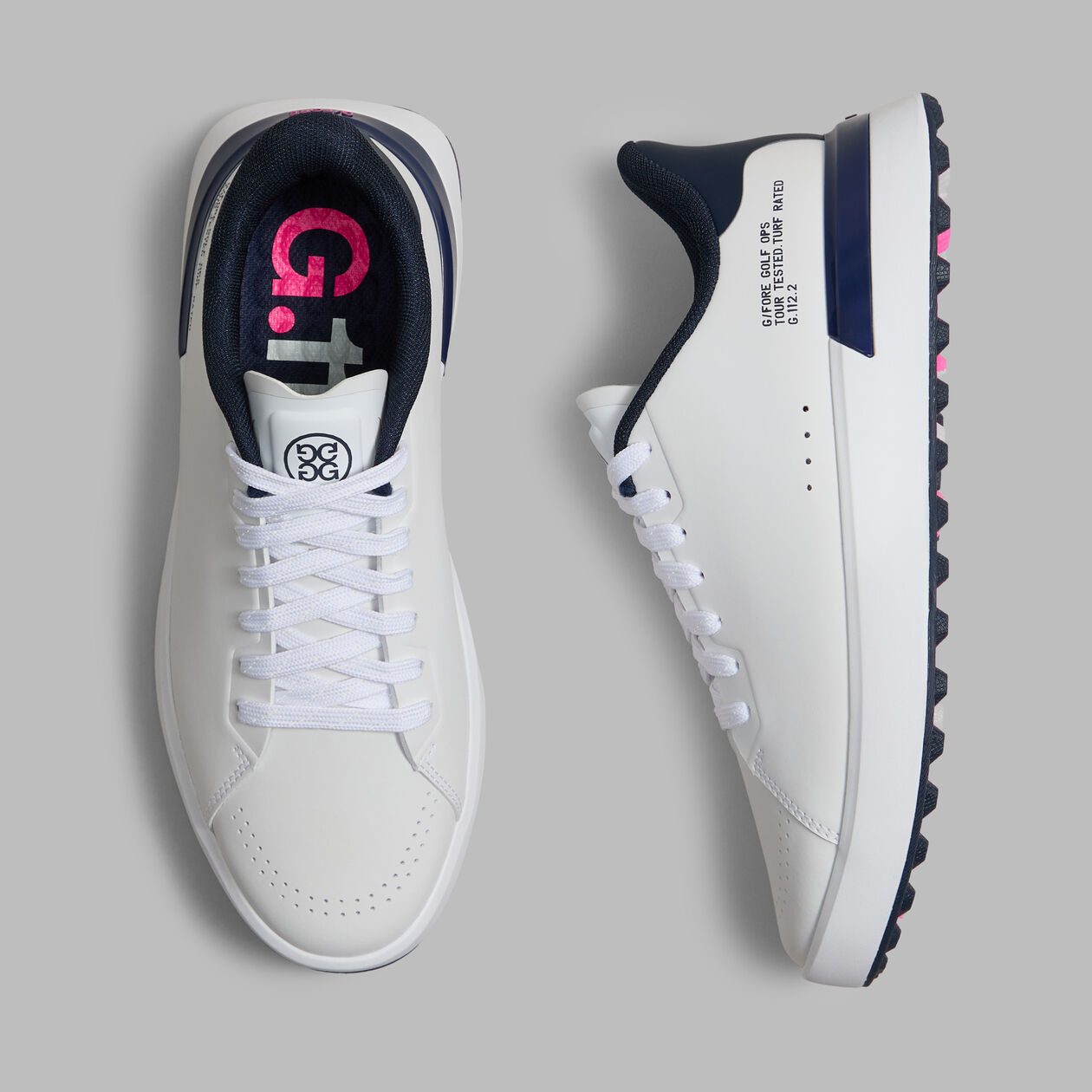 WOMEN'S G.112 KILTIE GOLF SHOE SNOW/TWILIGHT