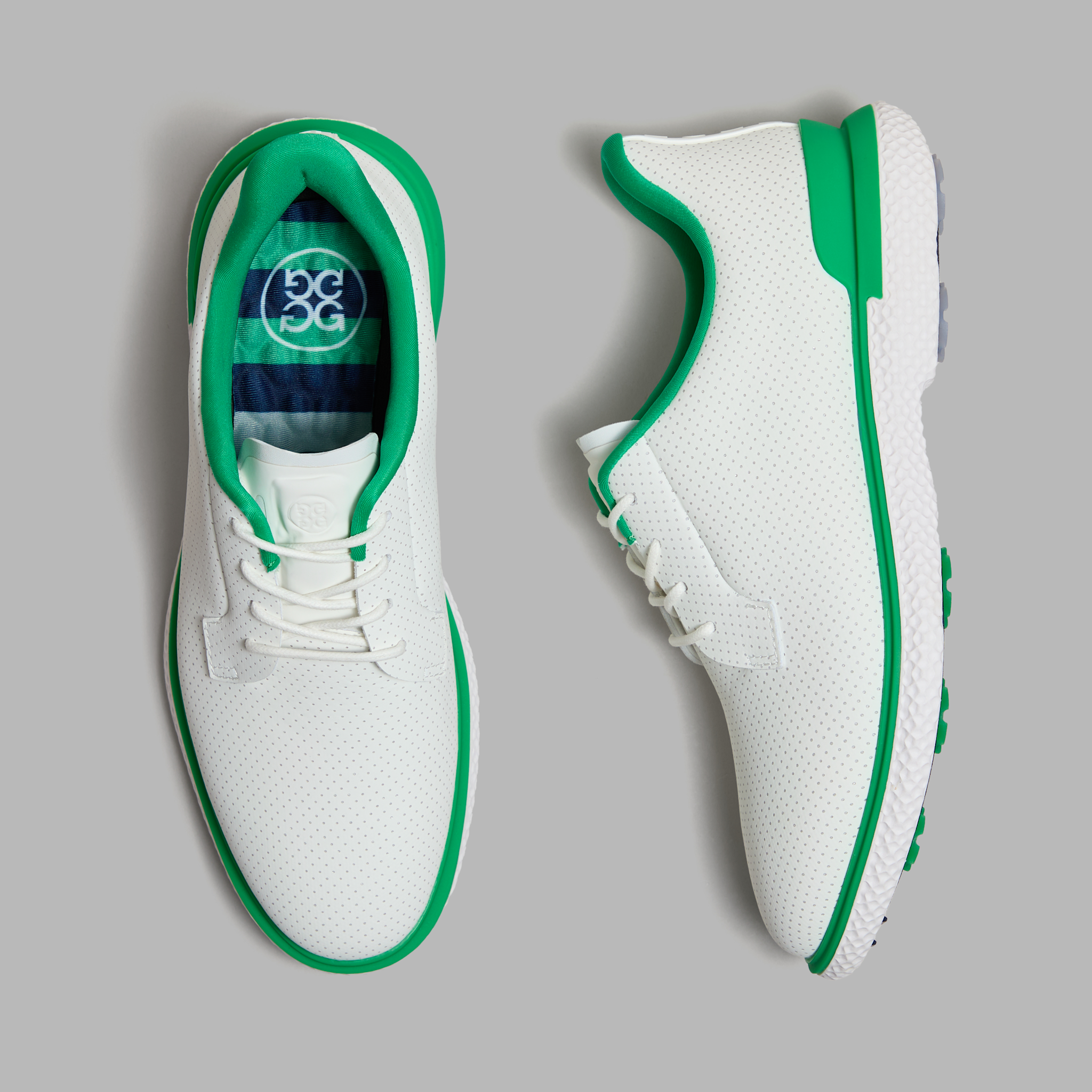 WOMEN'S GALLIVAN2R PERFORATED KILTIE GOLF SHOE SNOW/CLOVER