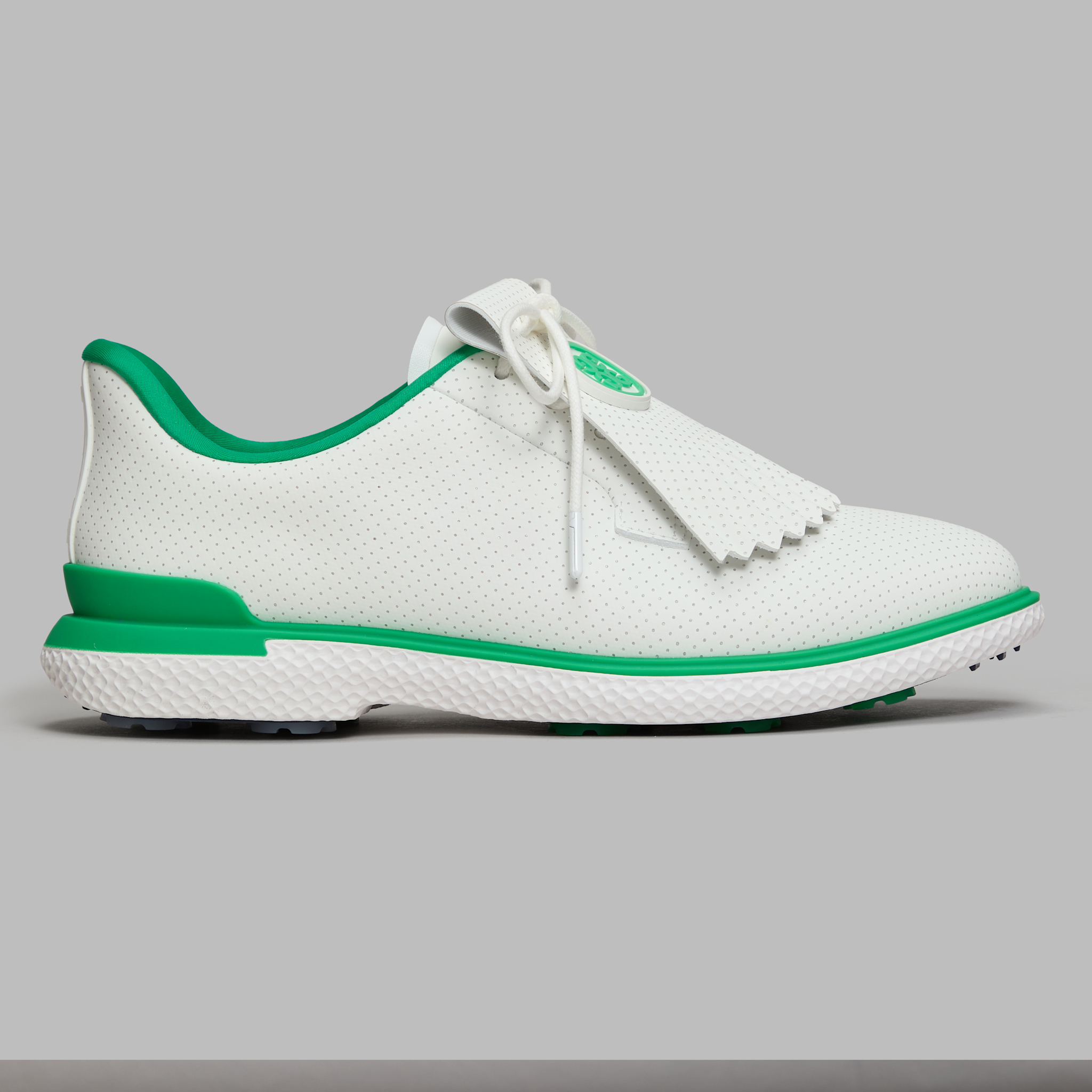 WOMEN'S GALLIVAN2R PERFORATED KILTIE GOLF SHOE SNOW/CLOVER