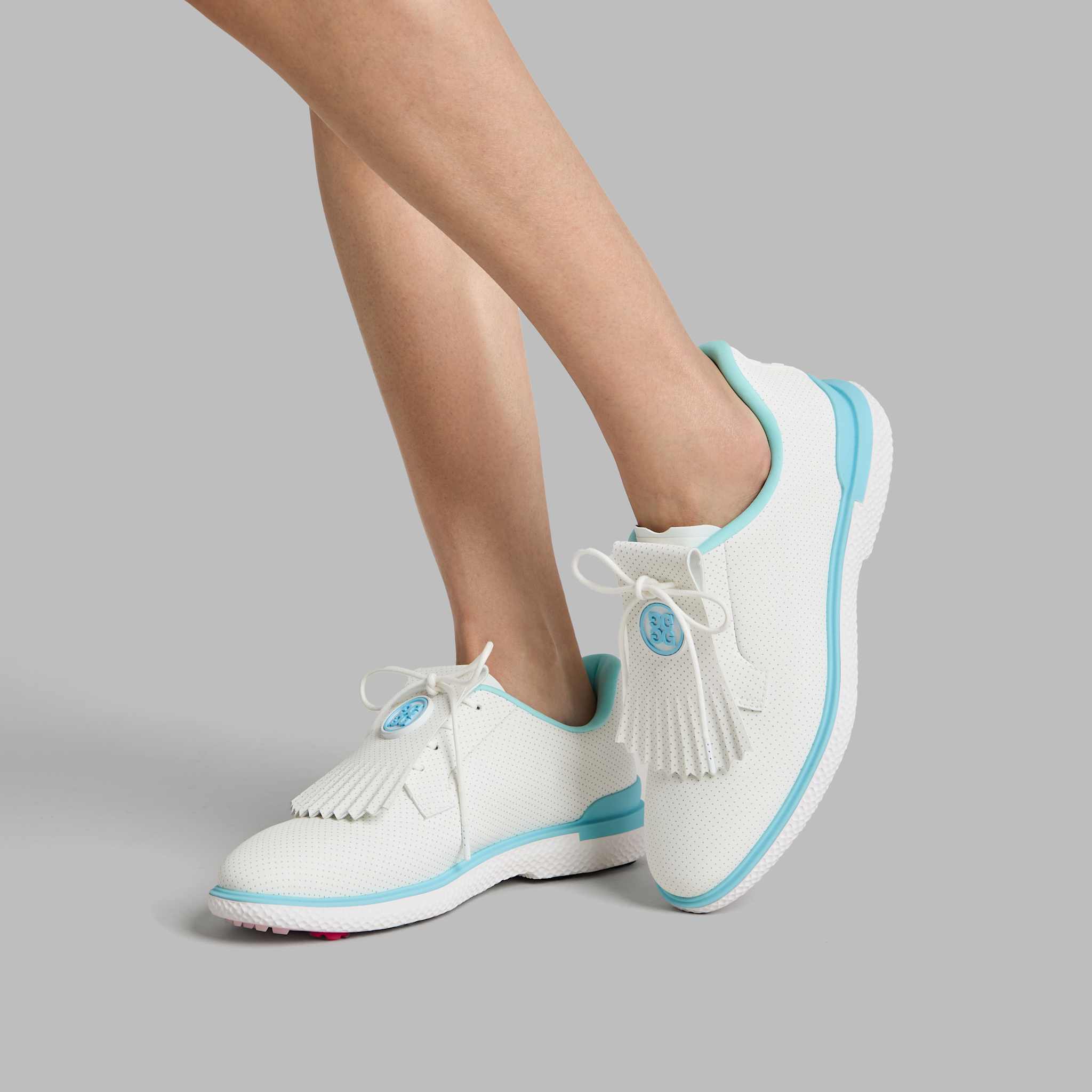 WOMEN'S GALLIVAN2R PERFORATED KILTIE GOLF SHOE SNOW/CENOTE