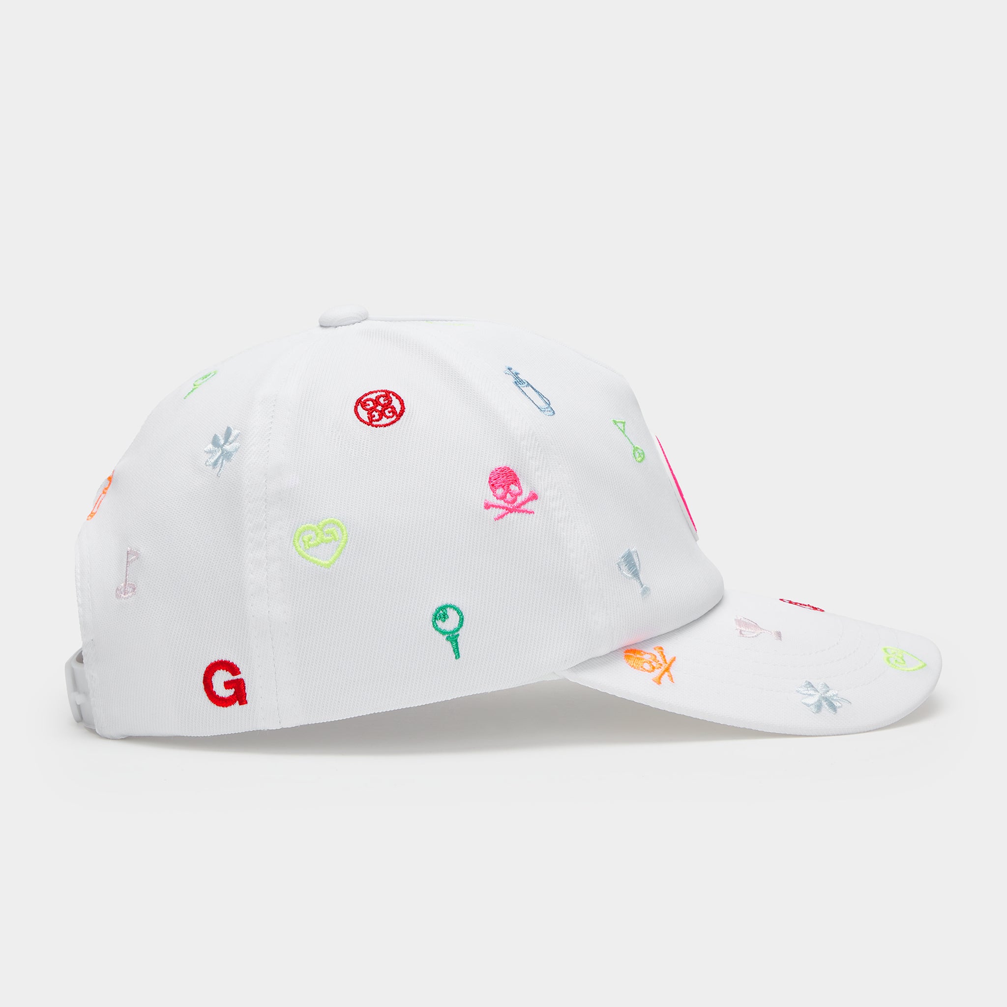 EMBROIDERED ICON STRETCH TWILL HAT SNOW