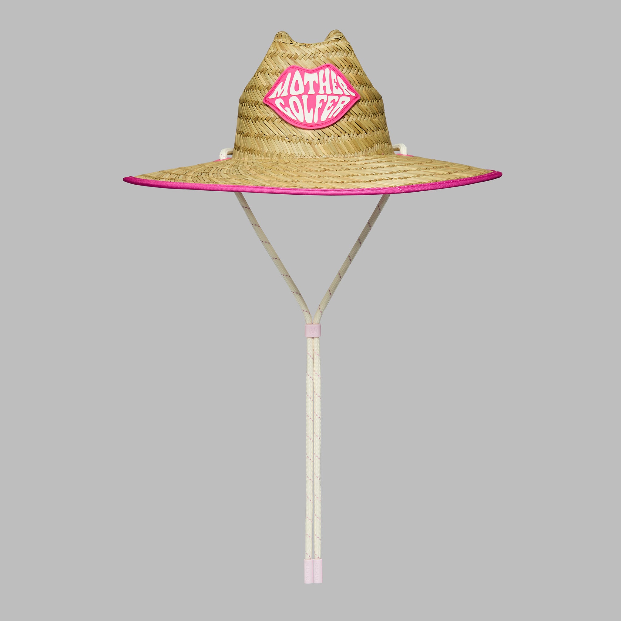 Mother Golfer Straw Hat SNOW/KNOCKOUT PINK
