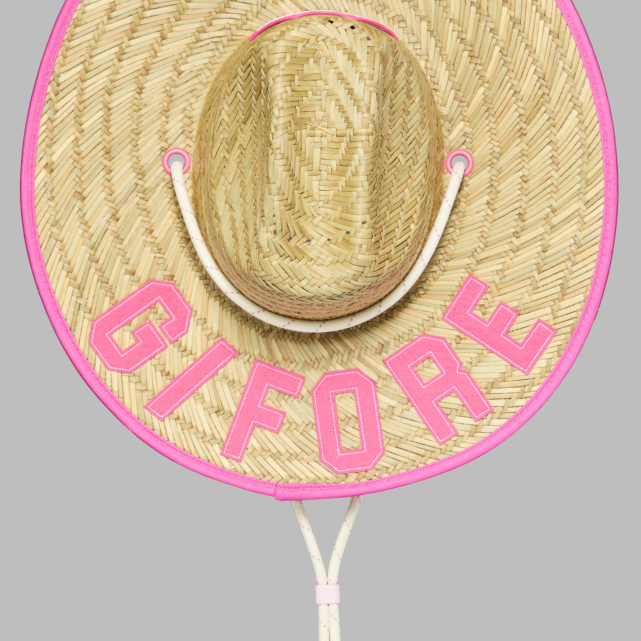 Mother Golfer Straw Hat SNOW/KNOCKOUT PINK