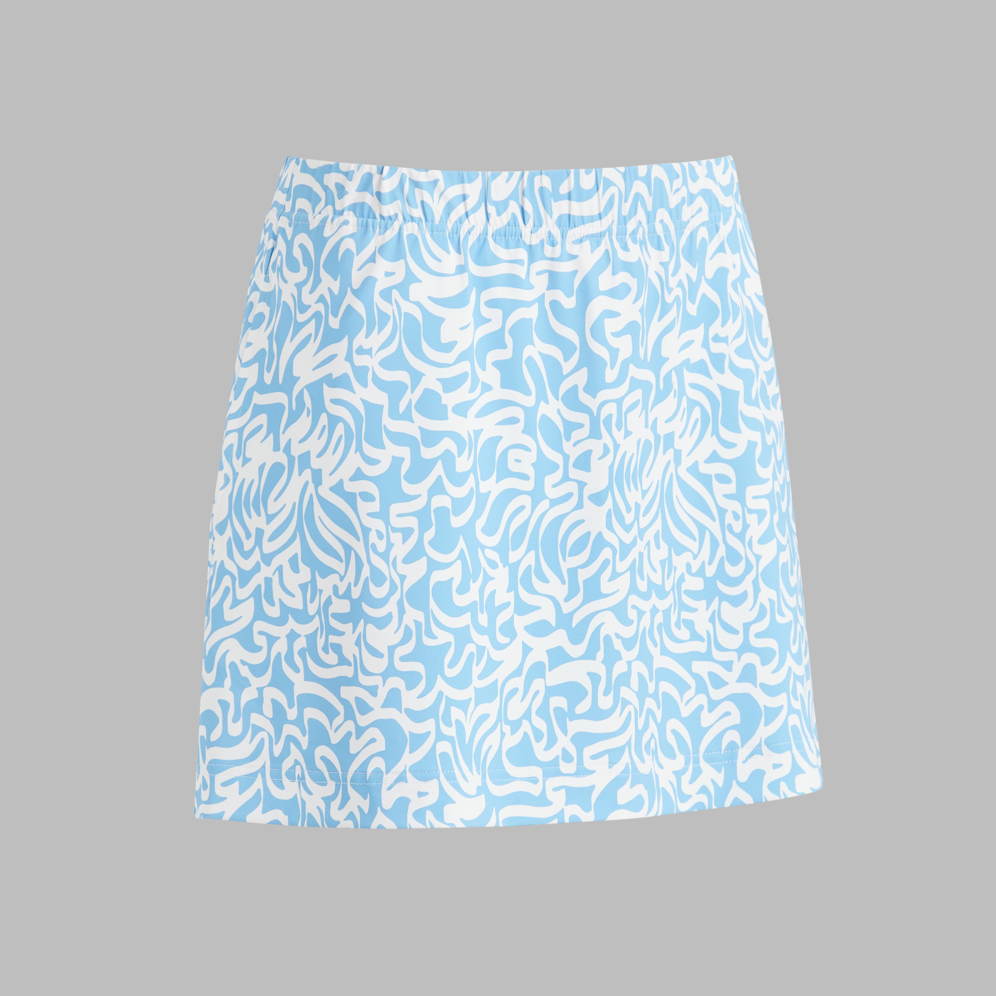 SCRIBBLE PERFORMANCE TWILL A-LINE SKORT BAJA