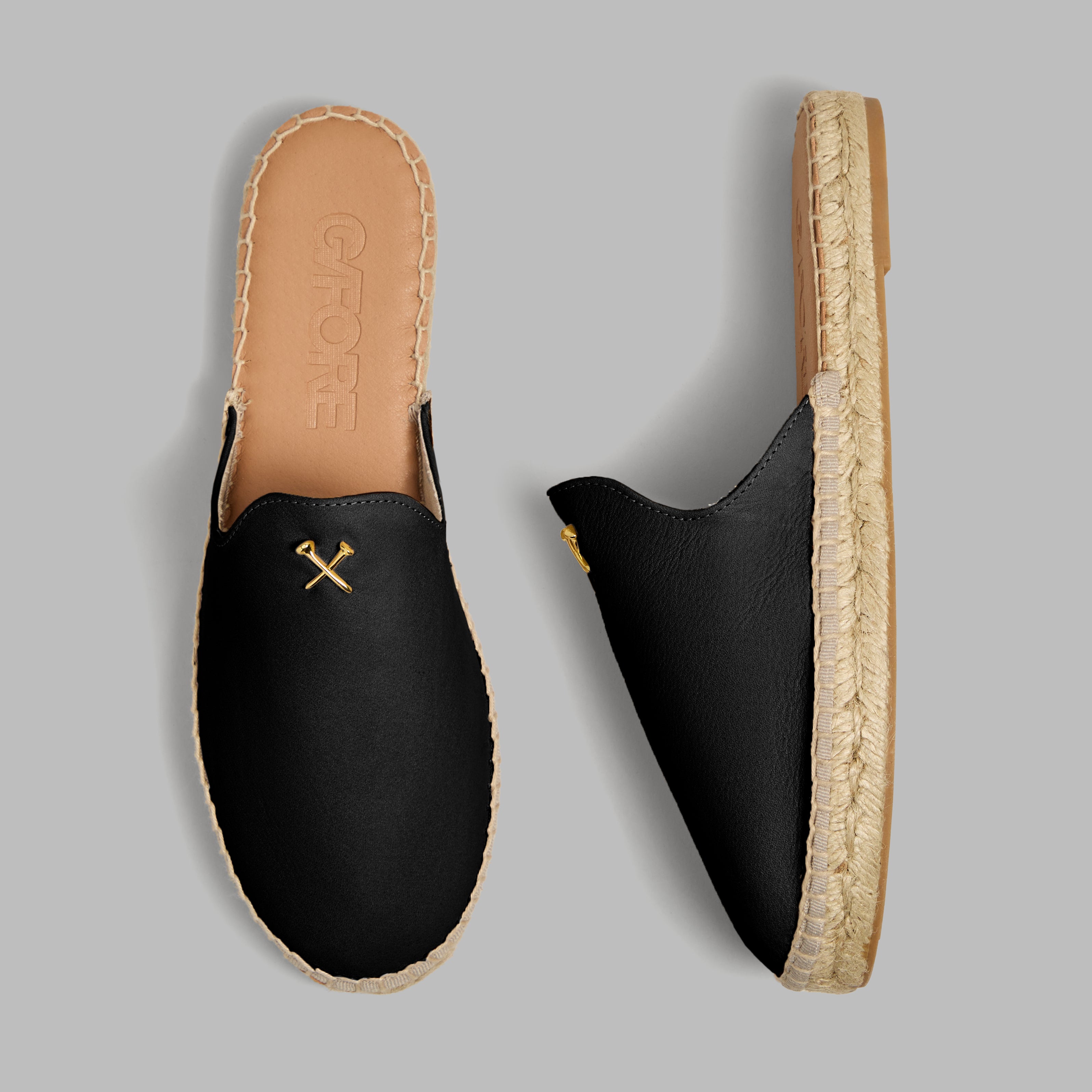 WOMEN'S METAL TEES NUBUCK ESPADRILLE ONYX