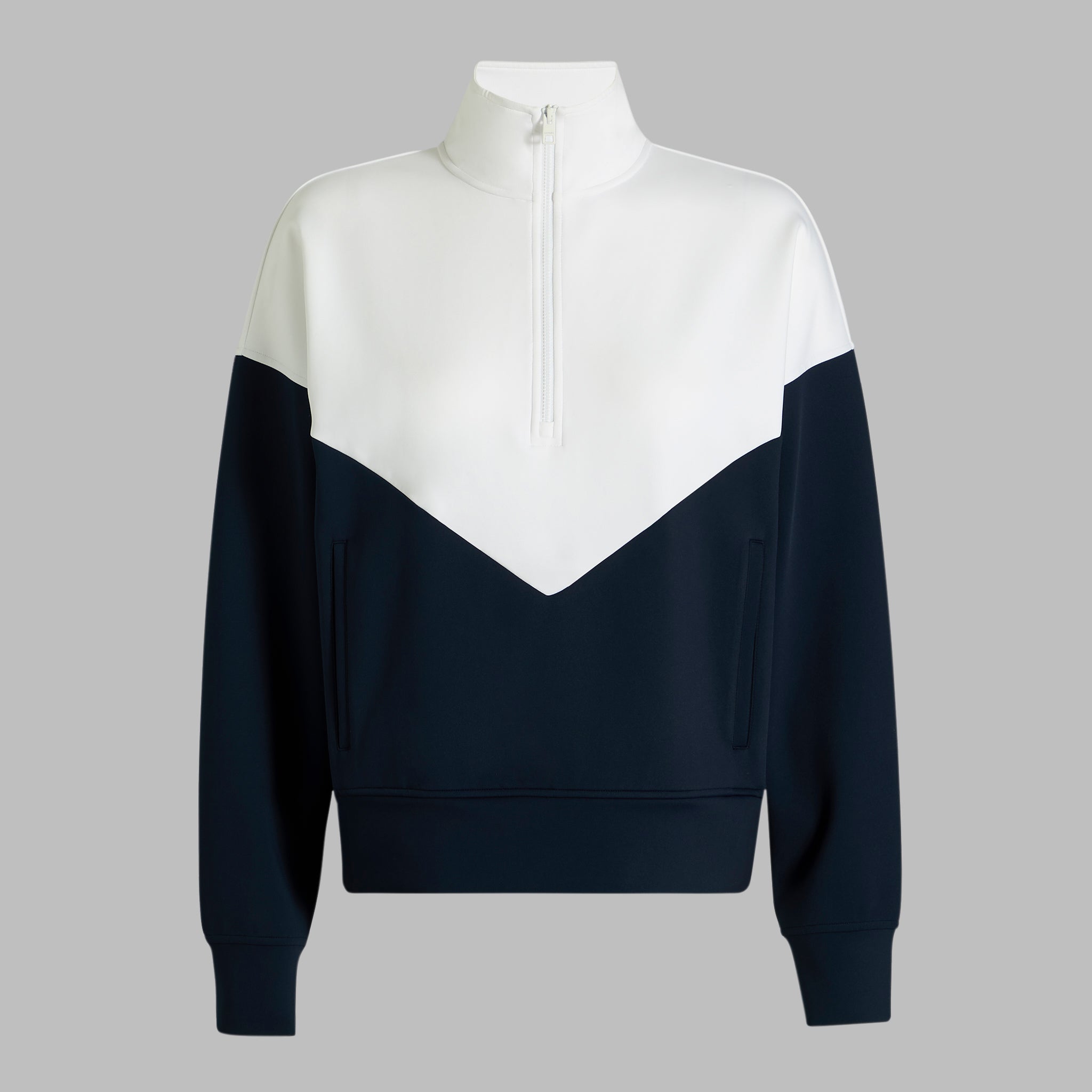 STRETCH SCUBA CHEVRON PULLOVER SNOW/TWILIGHT