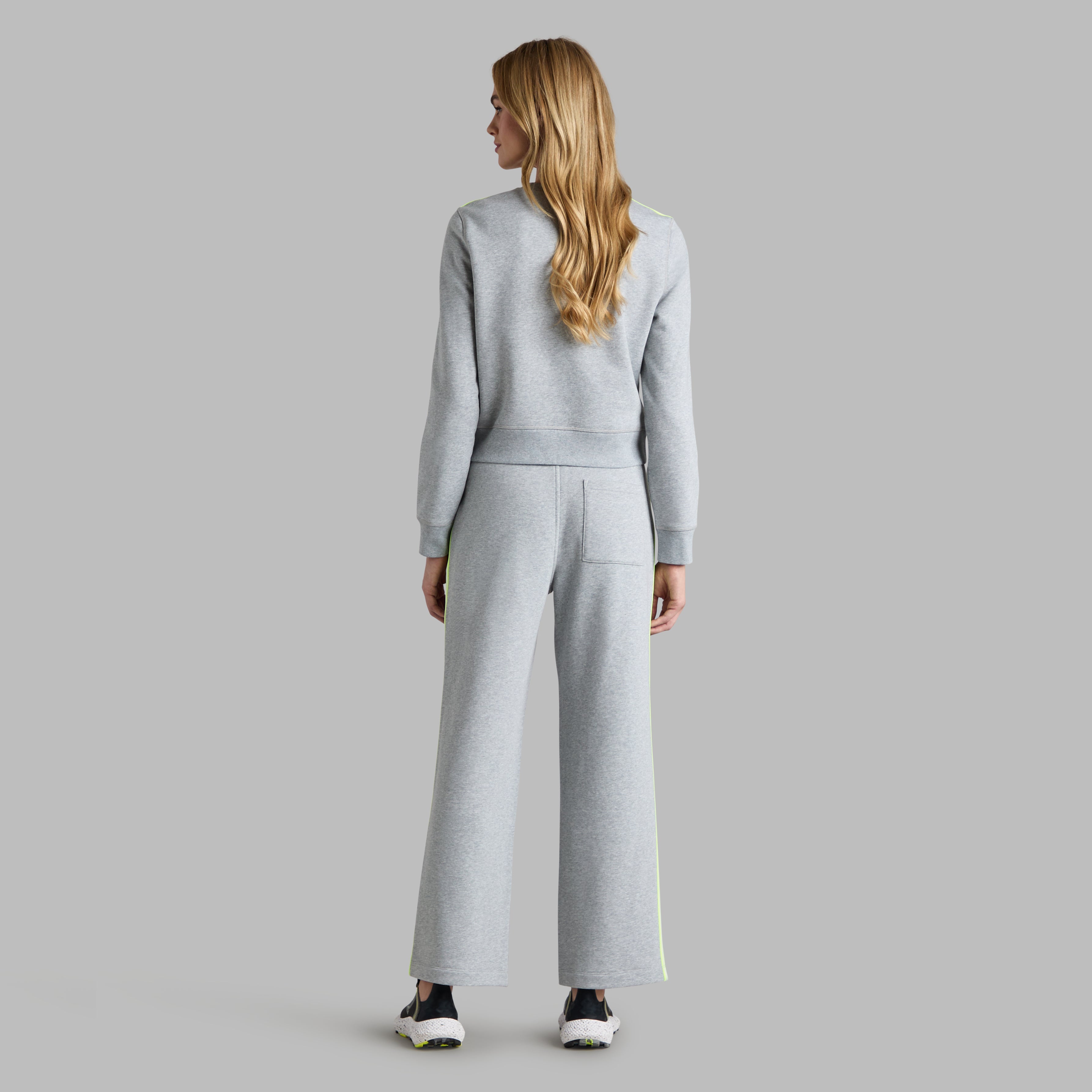 BRUSHED BACK FRENCH TERRY SWEATSHIRT MELANGE GREY