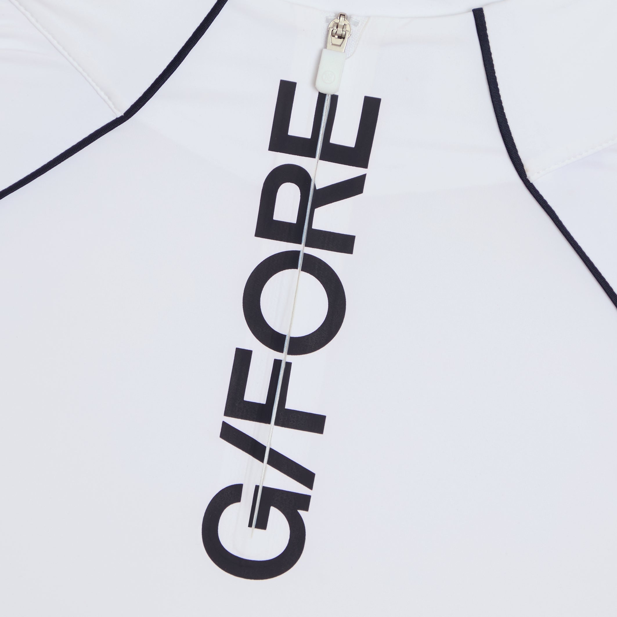 CONTRAST MESH SILKY TECH NYLON 1/4 ZIP PULLOVER SNOW