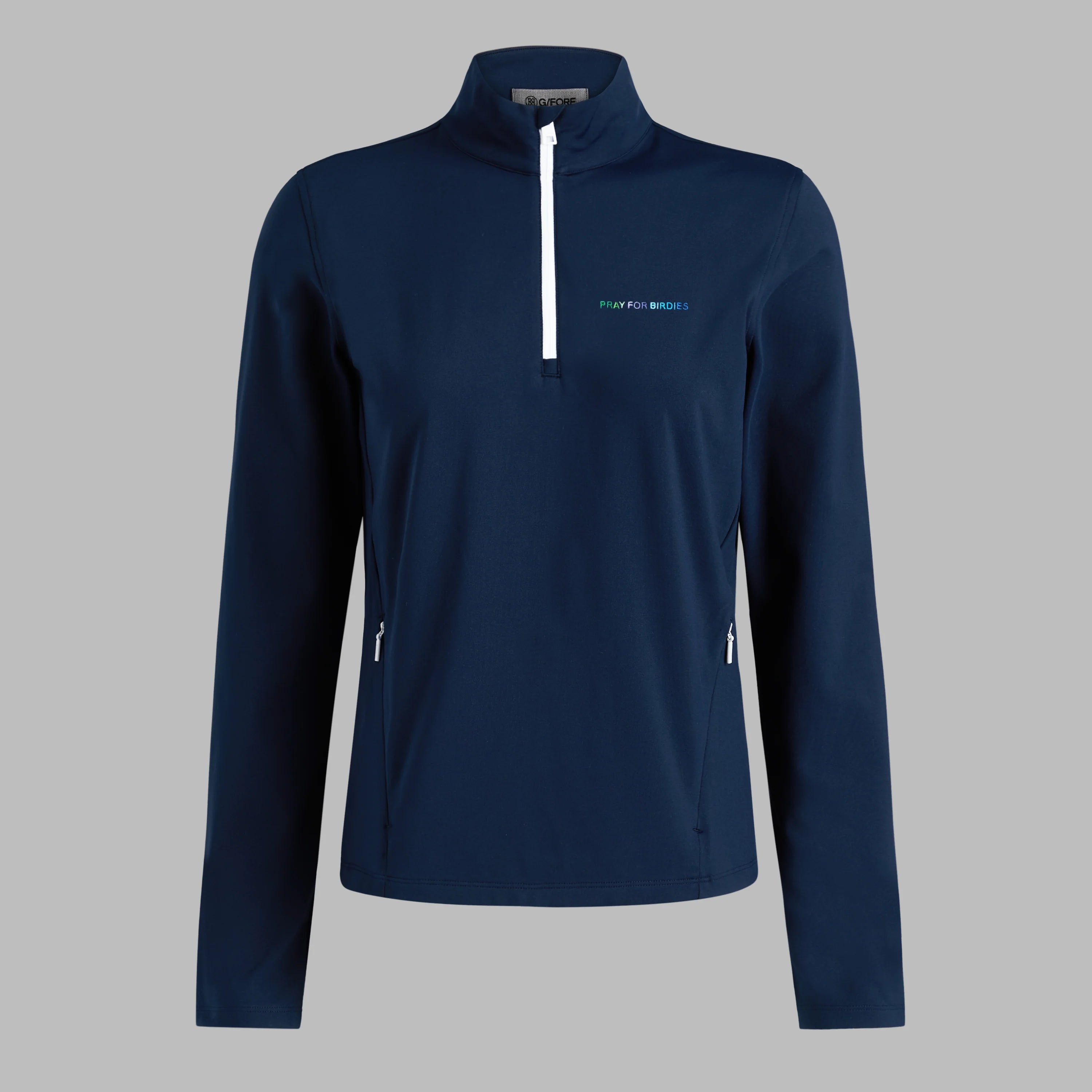 BRUSHED BACK STRETCH 1/4 ZIP PULLOVER TWILIGHT