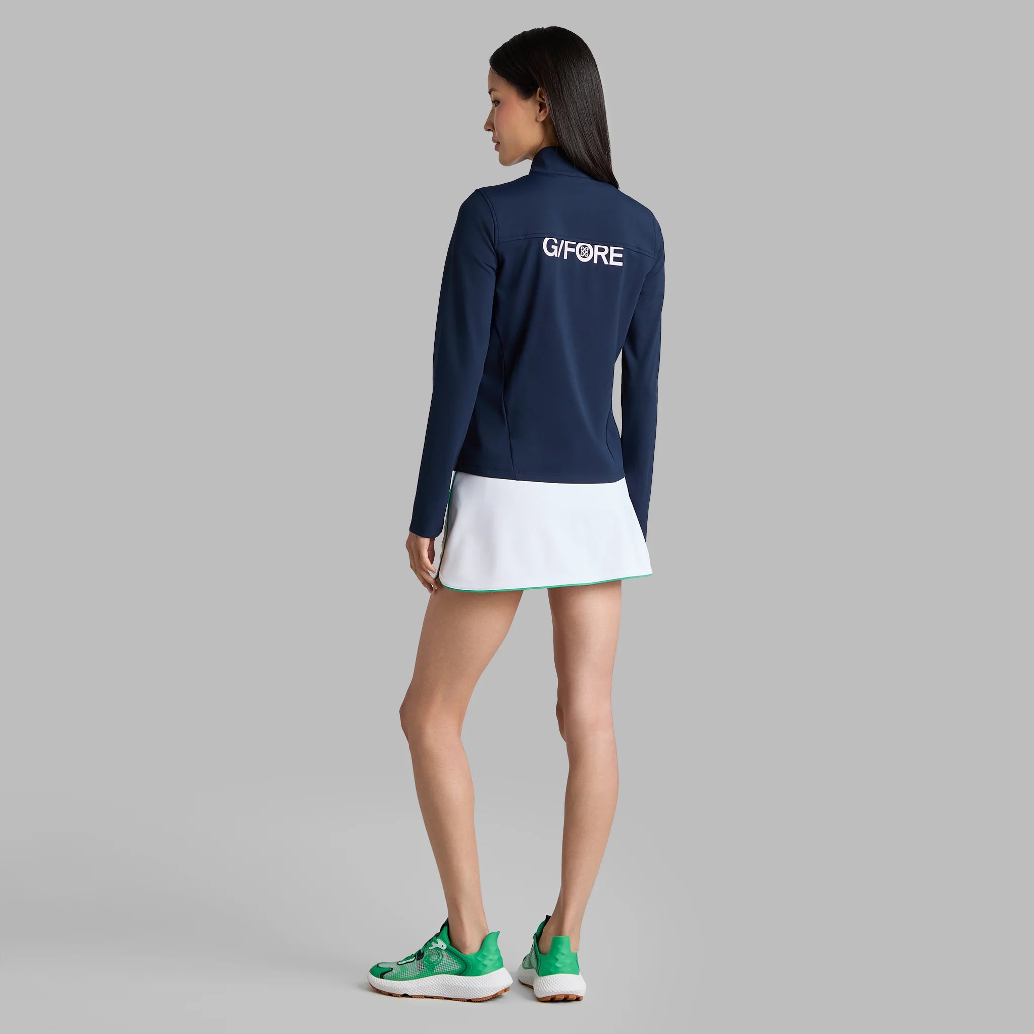 BRUSHED BACK STRETCH 1/4 ZIP PULLOVER TWILIGHT