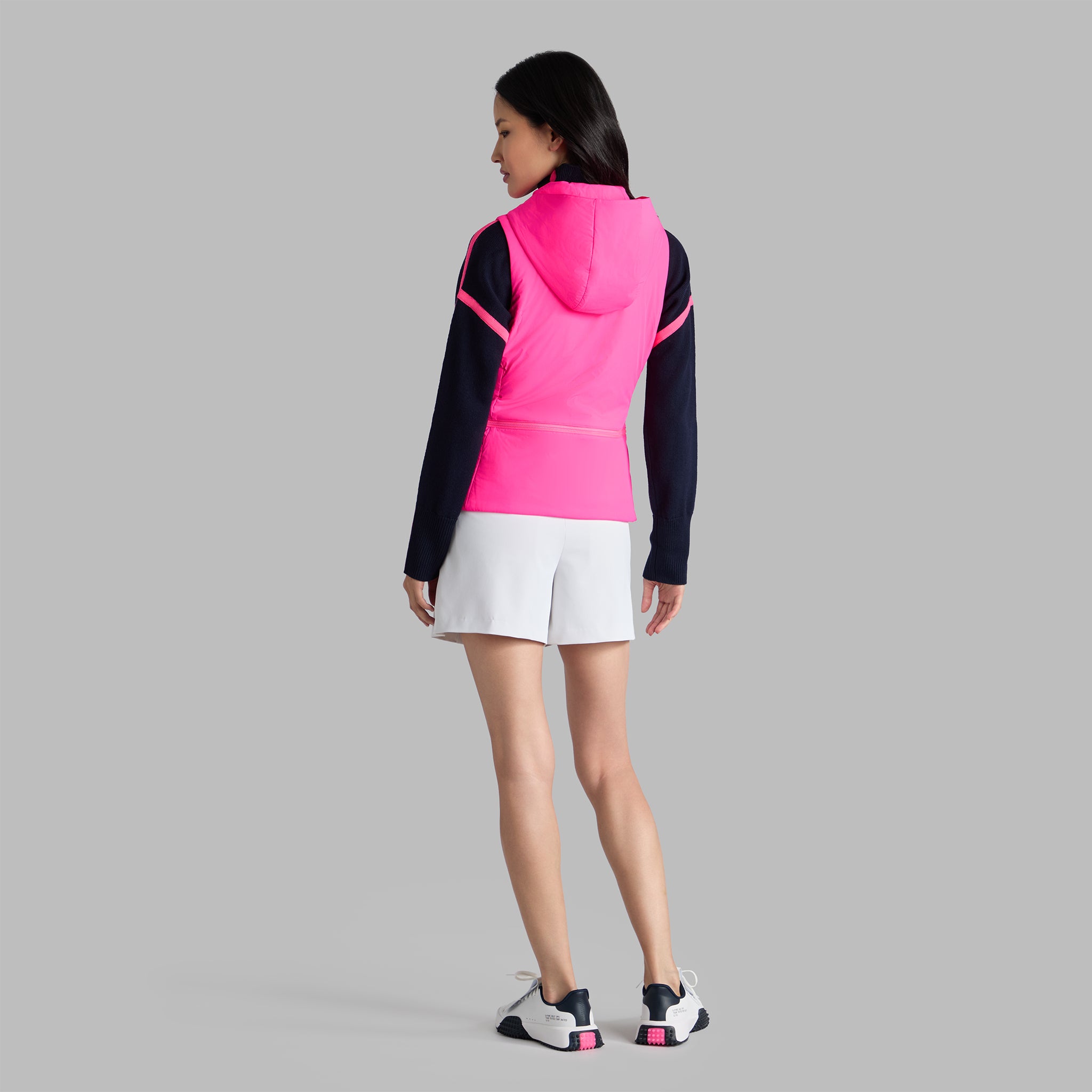 THE WHIT TAILORED DOWN VEST KNOCKOUT PINK