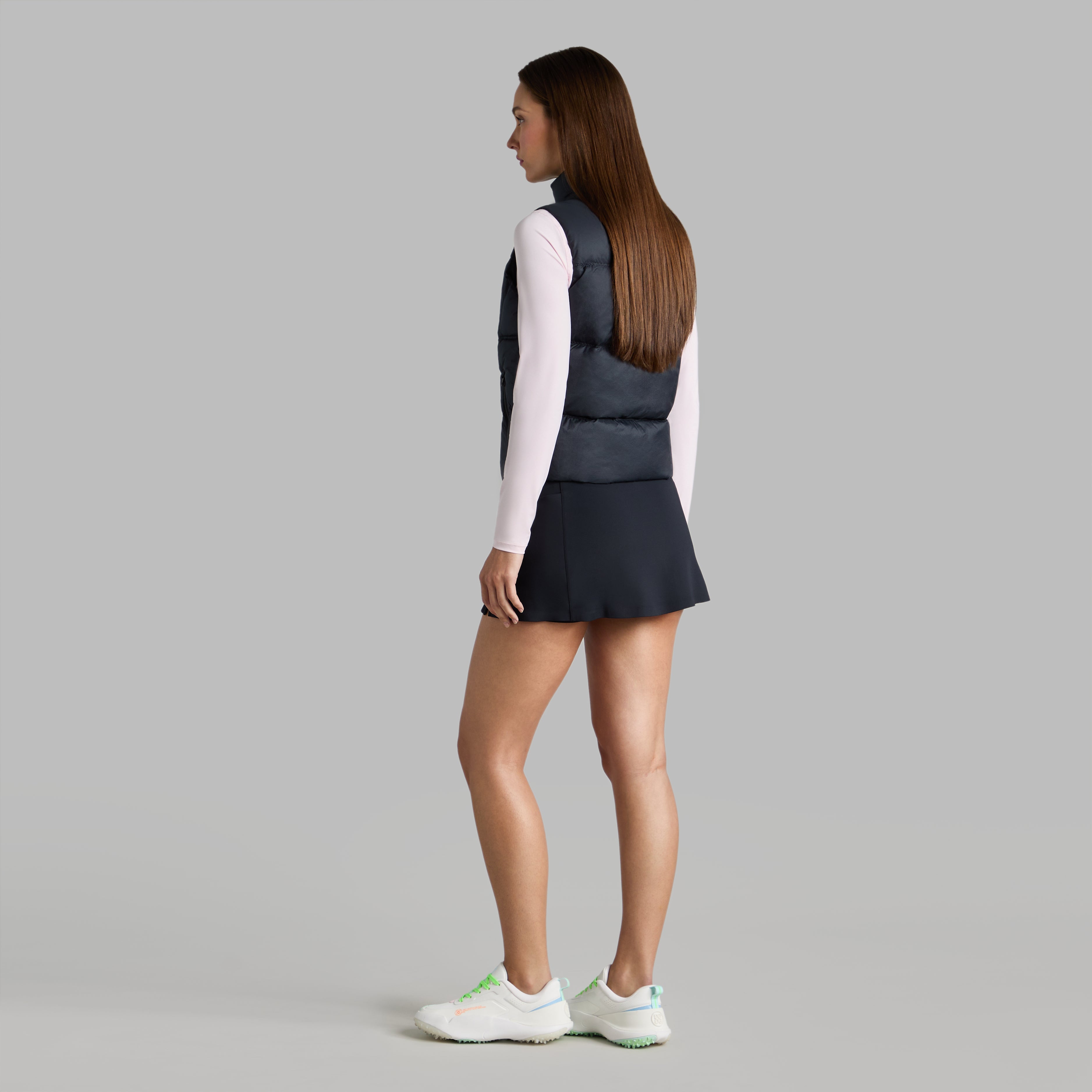 FEATHERWEIGHT DOWN FILLED PUFFER VEST ONYX