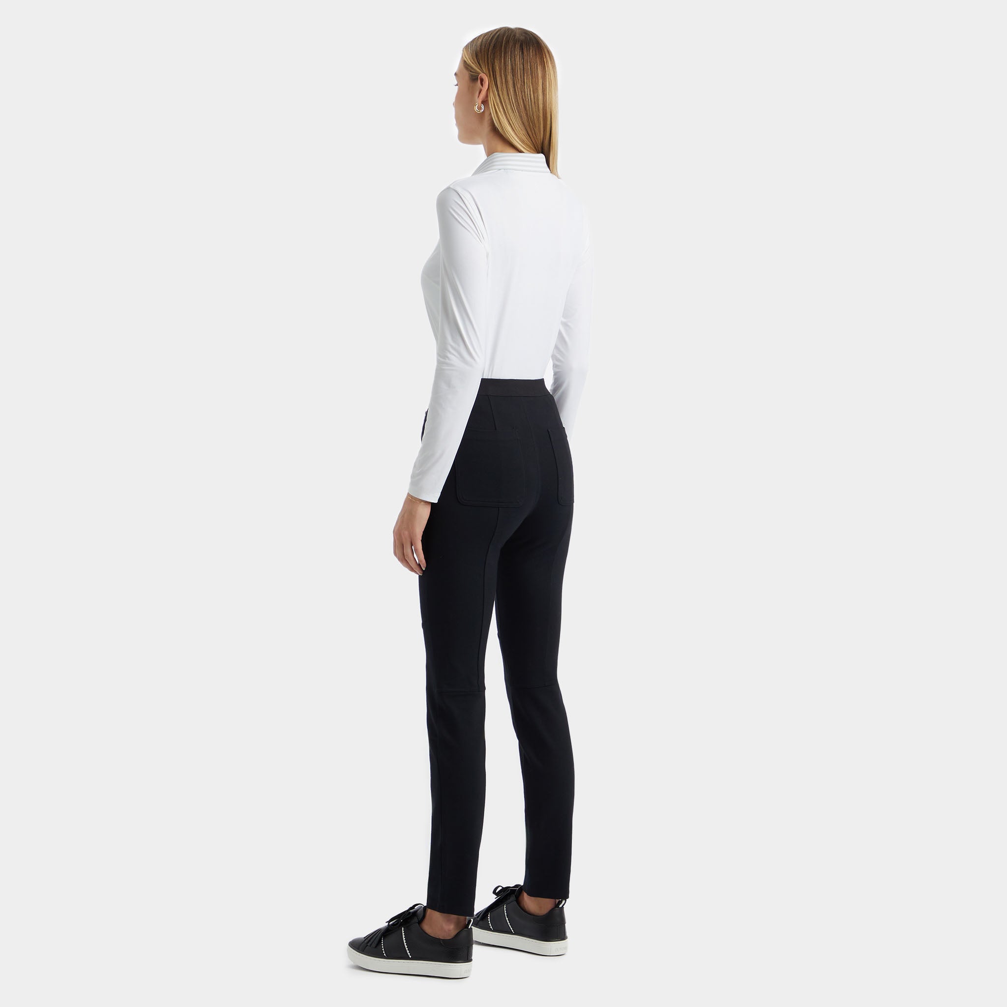 SILKY TECH NYLON ZIP POLO SNOW