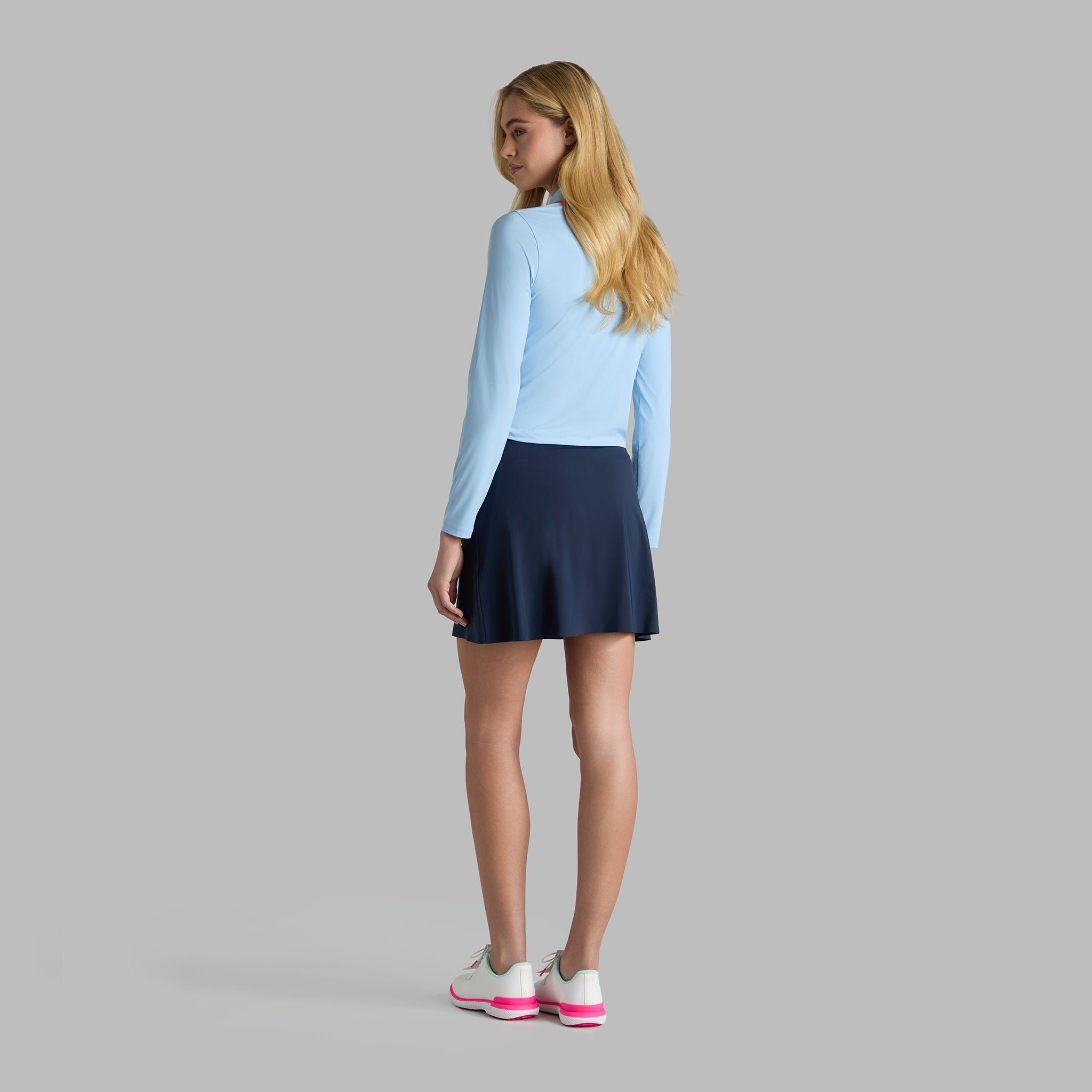 SILKY TECH NYLON LONG SLEEVE POLO BAJA