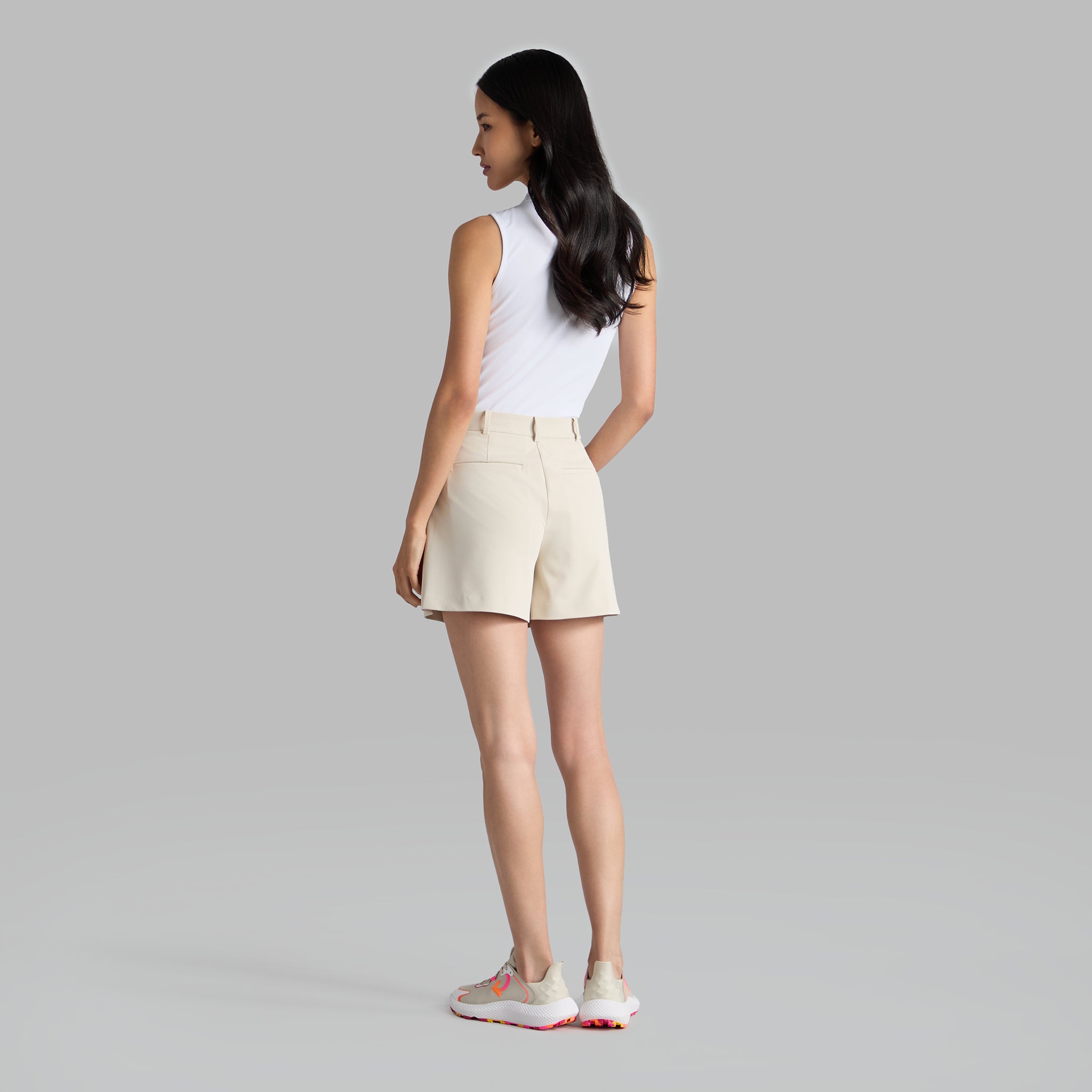 EMBROIDERED SLEEVELESS POLO SNOW