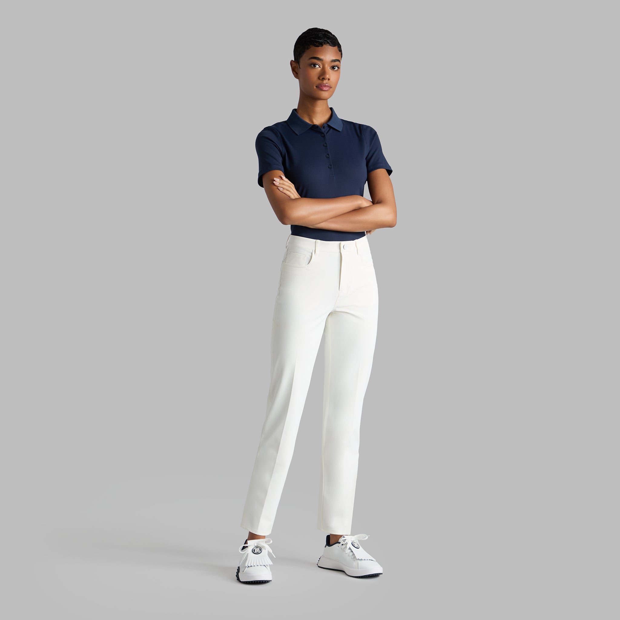 RIBBED TECH NYLON POLO TWILIGHT