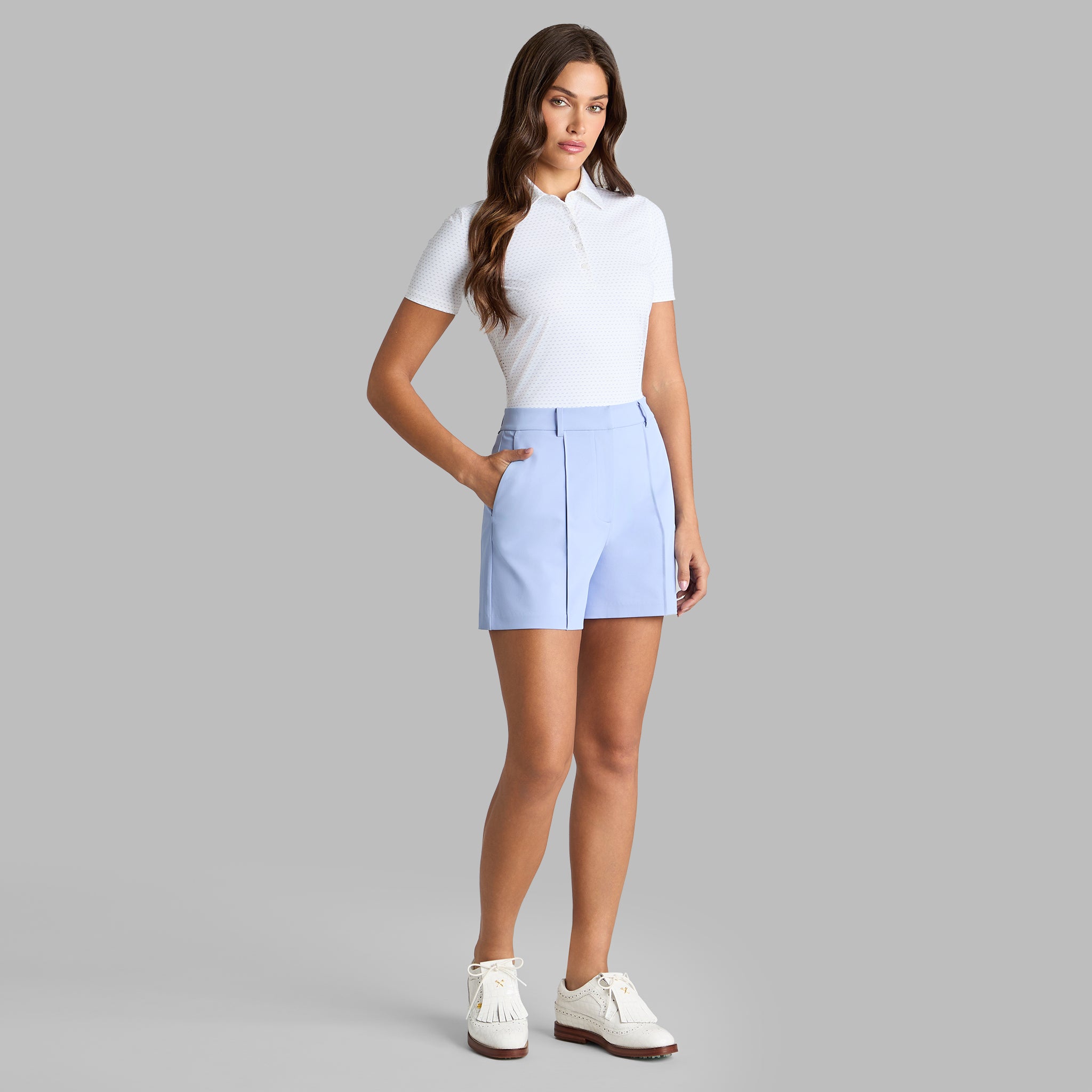 GEO SILKY TECH NYLON POLO SNOW