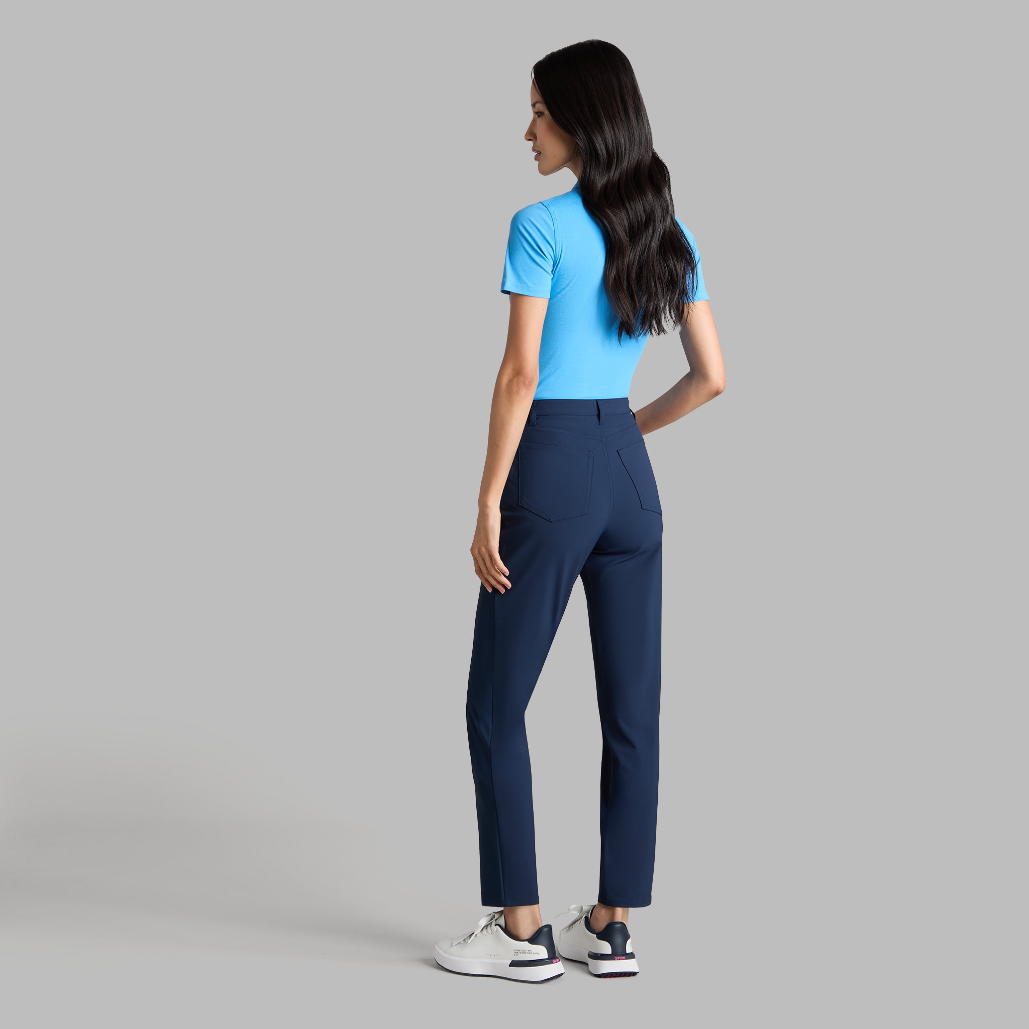 TECH NYLON RIB POLO AZUL