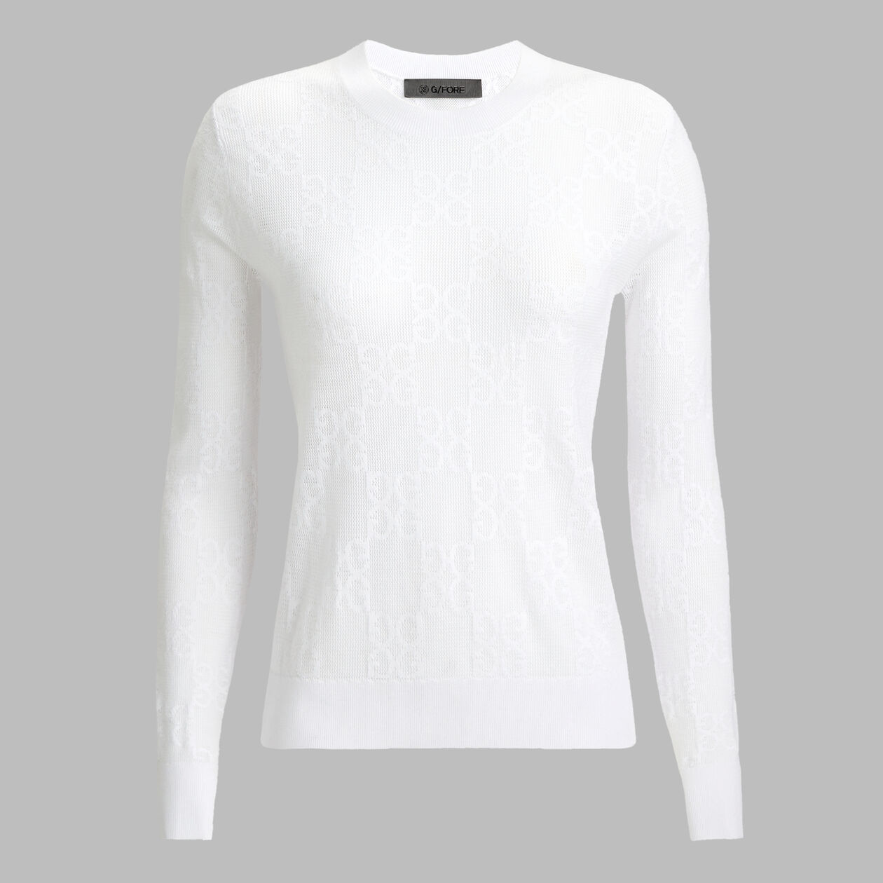 POINTELLE G CREWNECK SWEATER SNOW