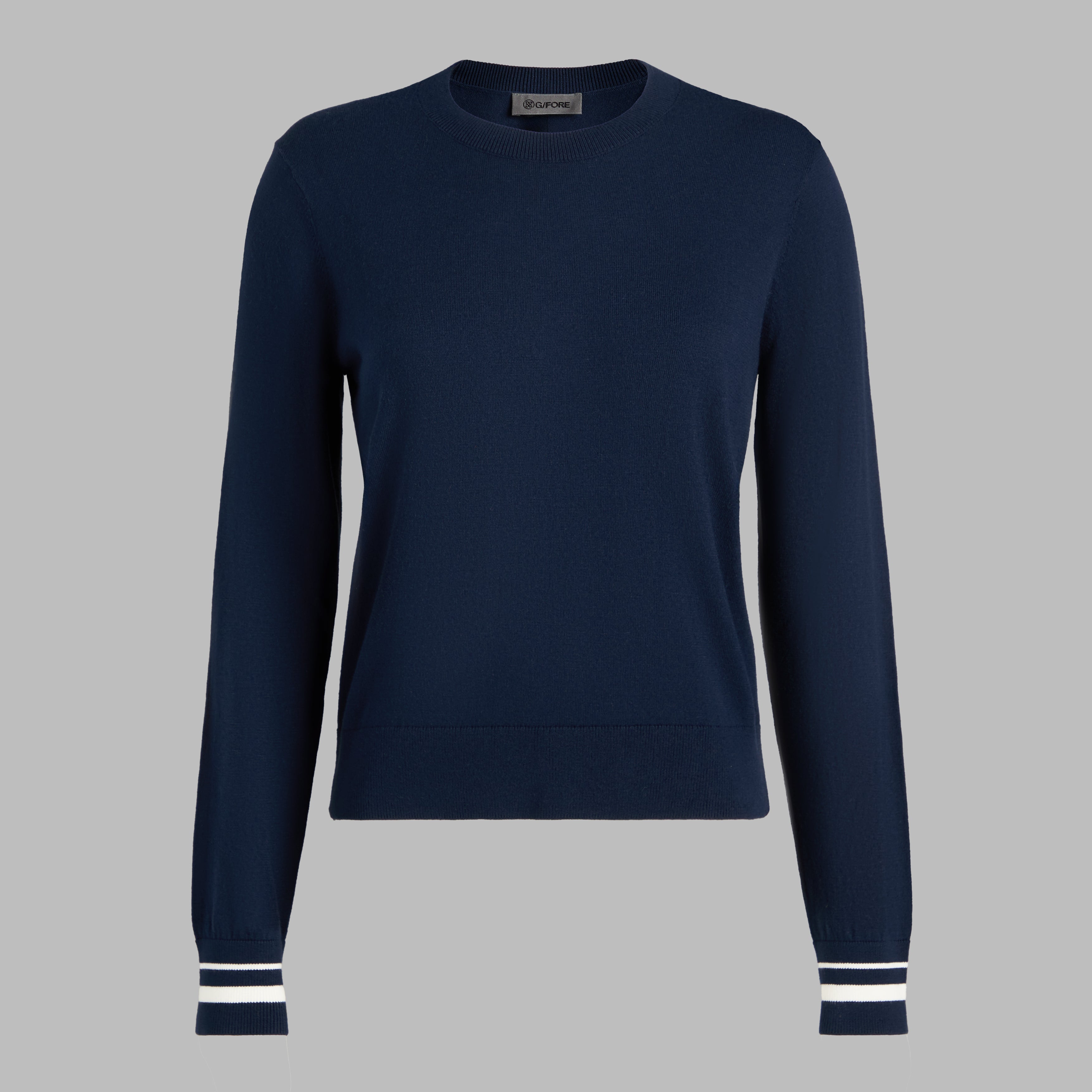 COOLING COTTON CREWNECK SWEATER TWILIGHT