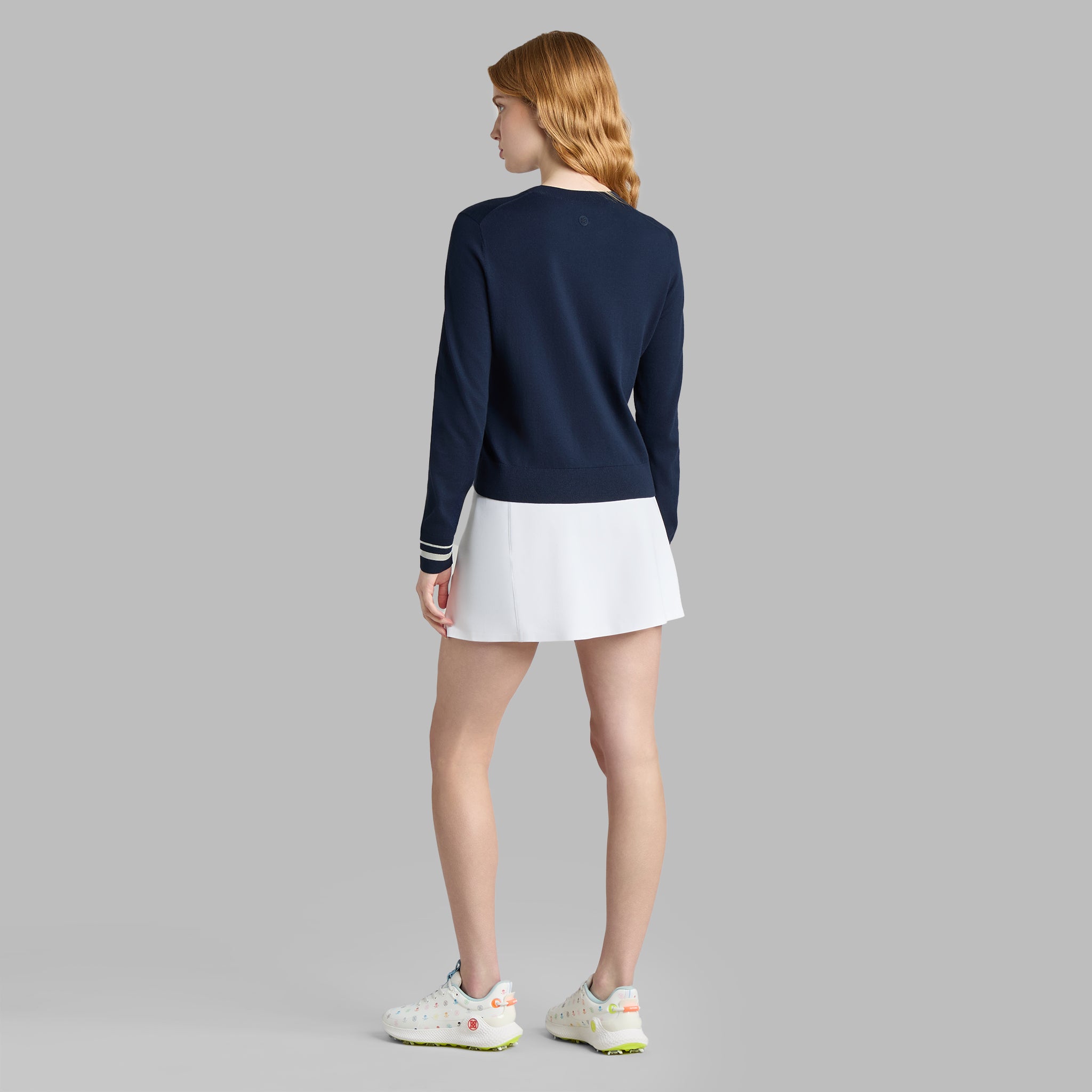 COOLING COTTON CREWNECK SWEATER TWILIGHT