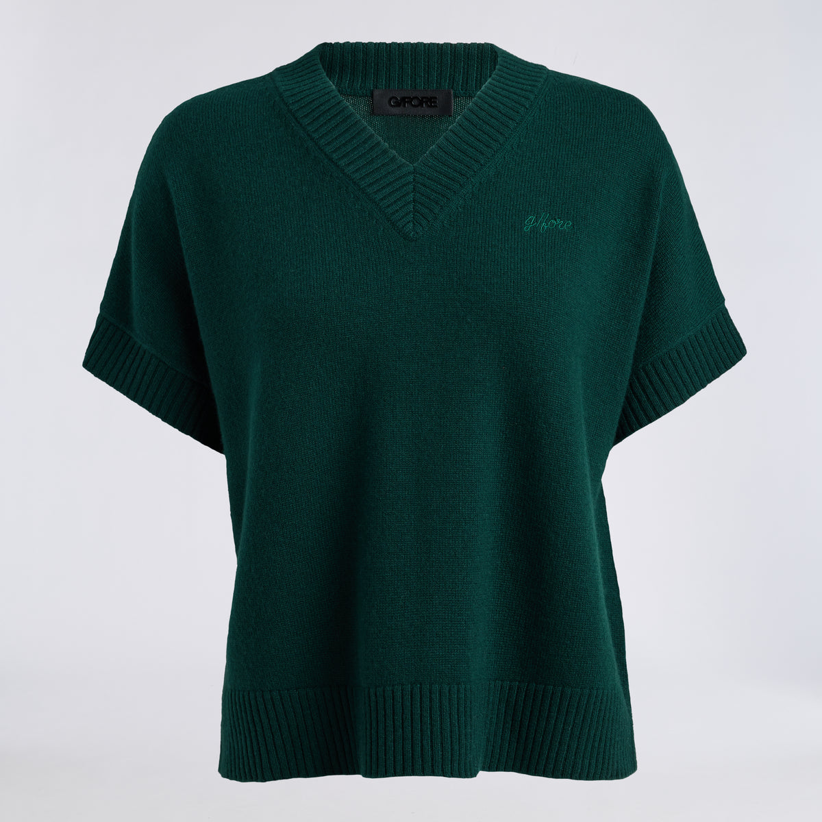 G SCRIBE OVERSIZED CASHMERE SWEATER VEST PINE