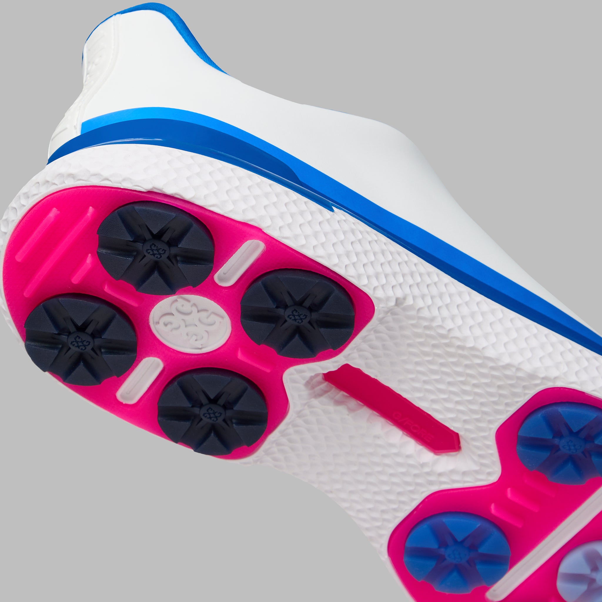 TUXEDO STRIPE GALLIVAN2R T.P.U. GOLF SHOE SNOW/LISBON