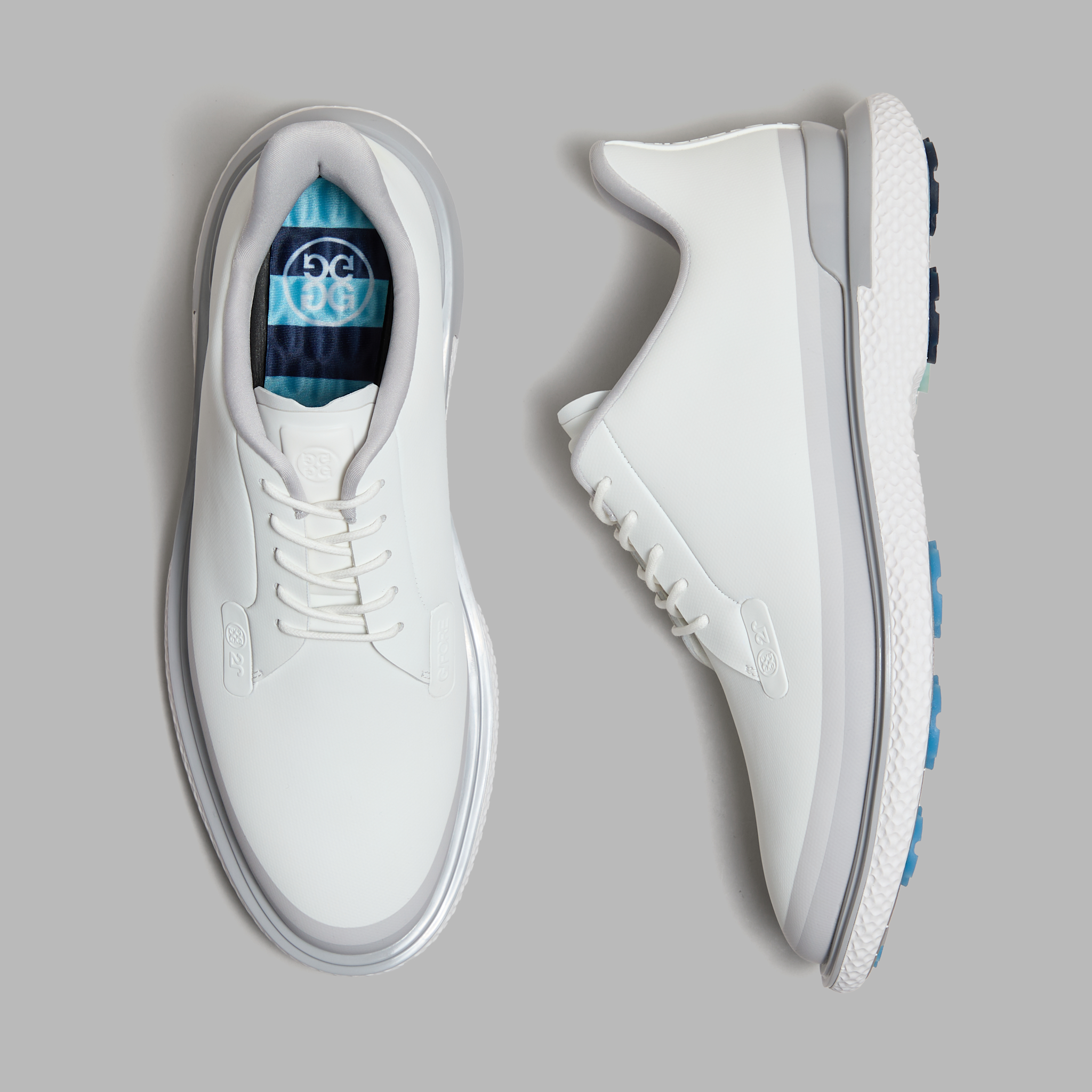 MEN'S GALLIVAN2R TUXEDO STRIPE GOLF SHOE SNOW/NIMBUS
