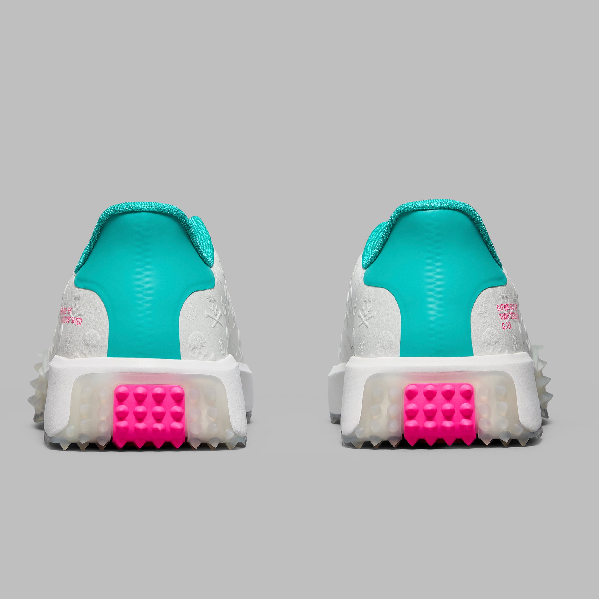 G.112 EMBOSSED P.U. LEATHER GOLF SHOE SNOW/SIREN