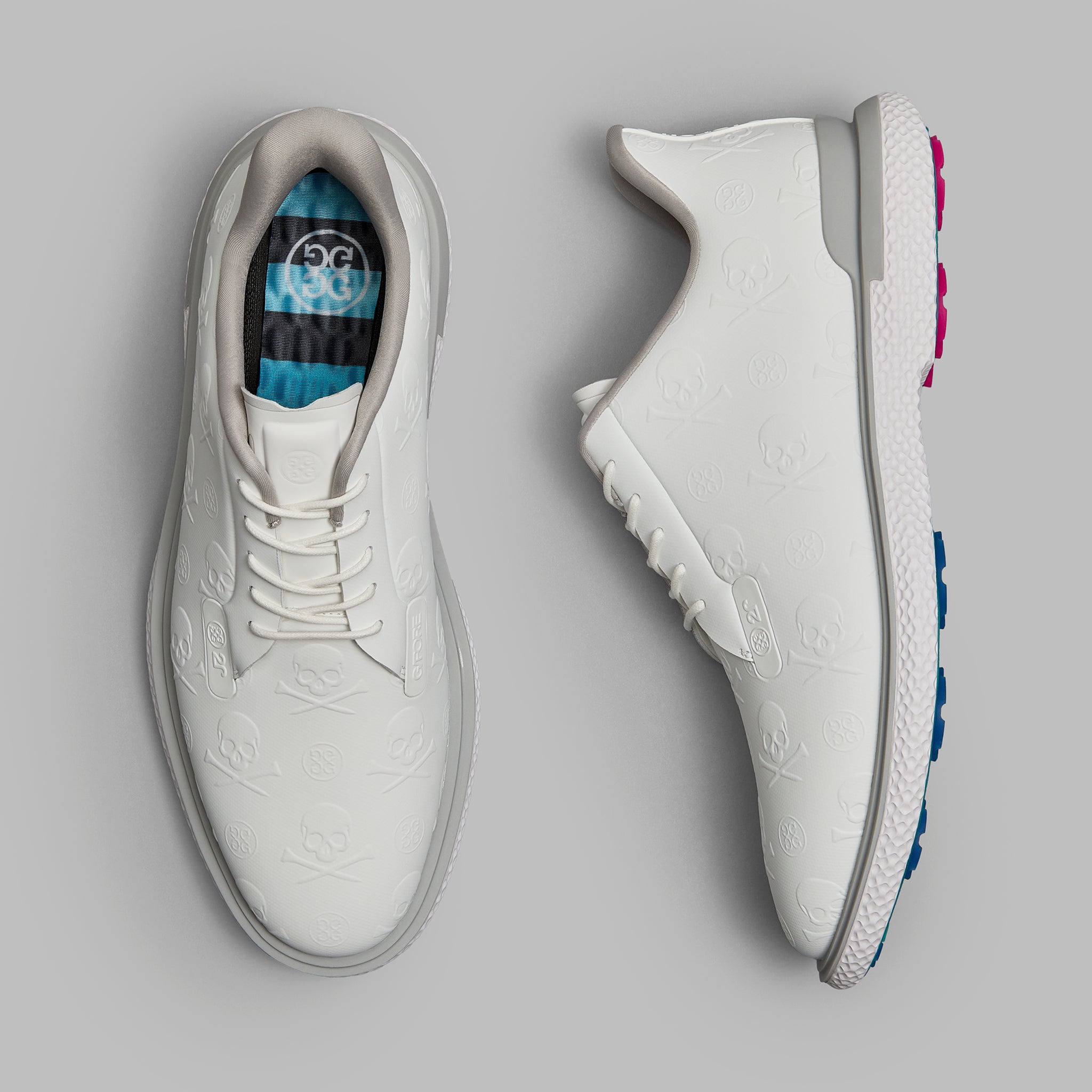 MEN'S GALLIVAN2R EMBOSSED SKULL & TEES GOLF SHOE SNOW/NIMBUS