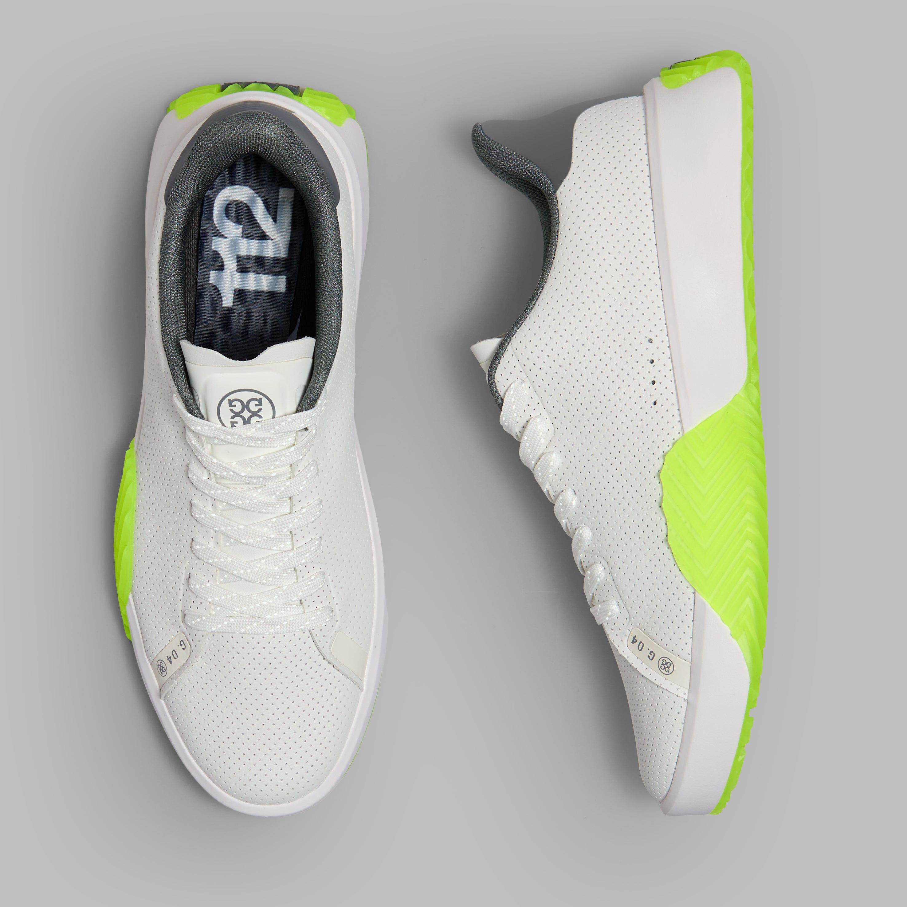 MEN'S LTD RELEASE G.112 PERFORATED GOLF SHOE SNOW/CHARCOAL