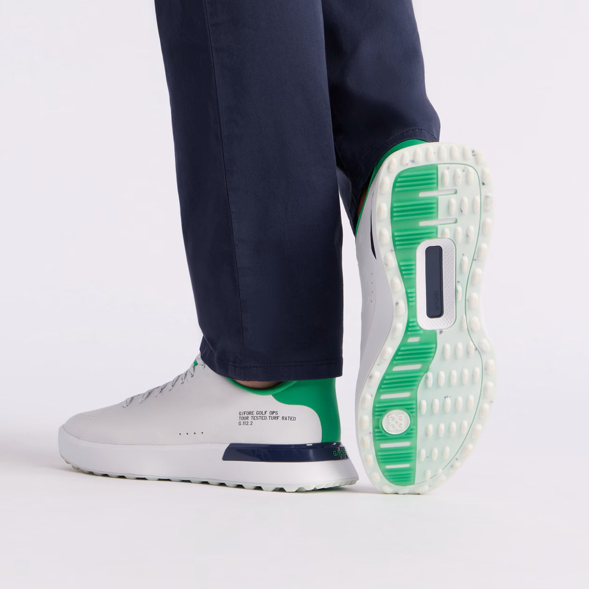 Men's G.112 Embossed Skull & Tees Golf Shoe Snow/Clover