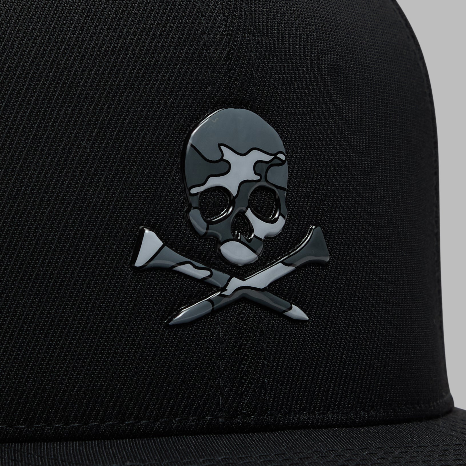 SKULL & TEES PERFORATED HAT ONYX