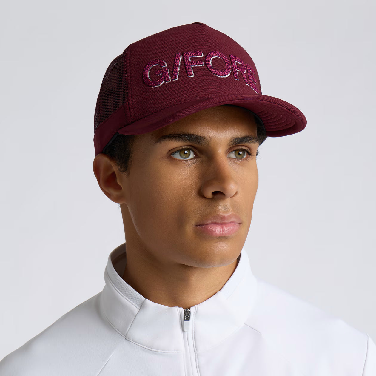 G/FORE SHADOW TRUCKER HAT DARK PLUM