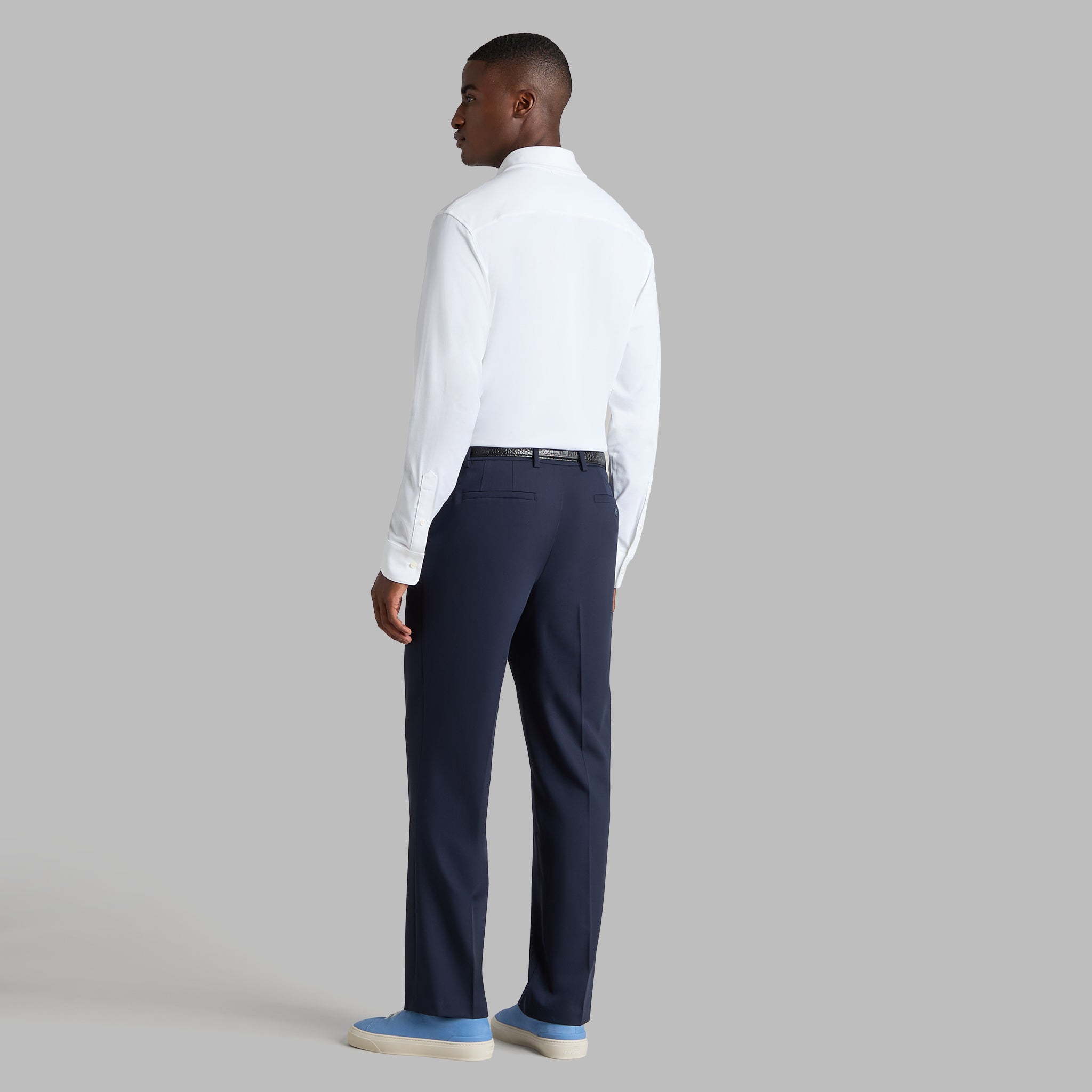 LUXE COTTON BLEND SHIRT SNOW