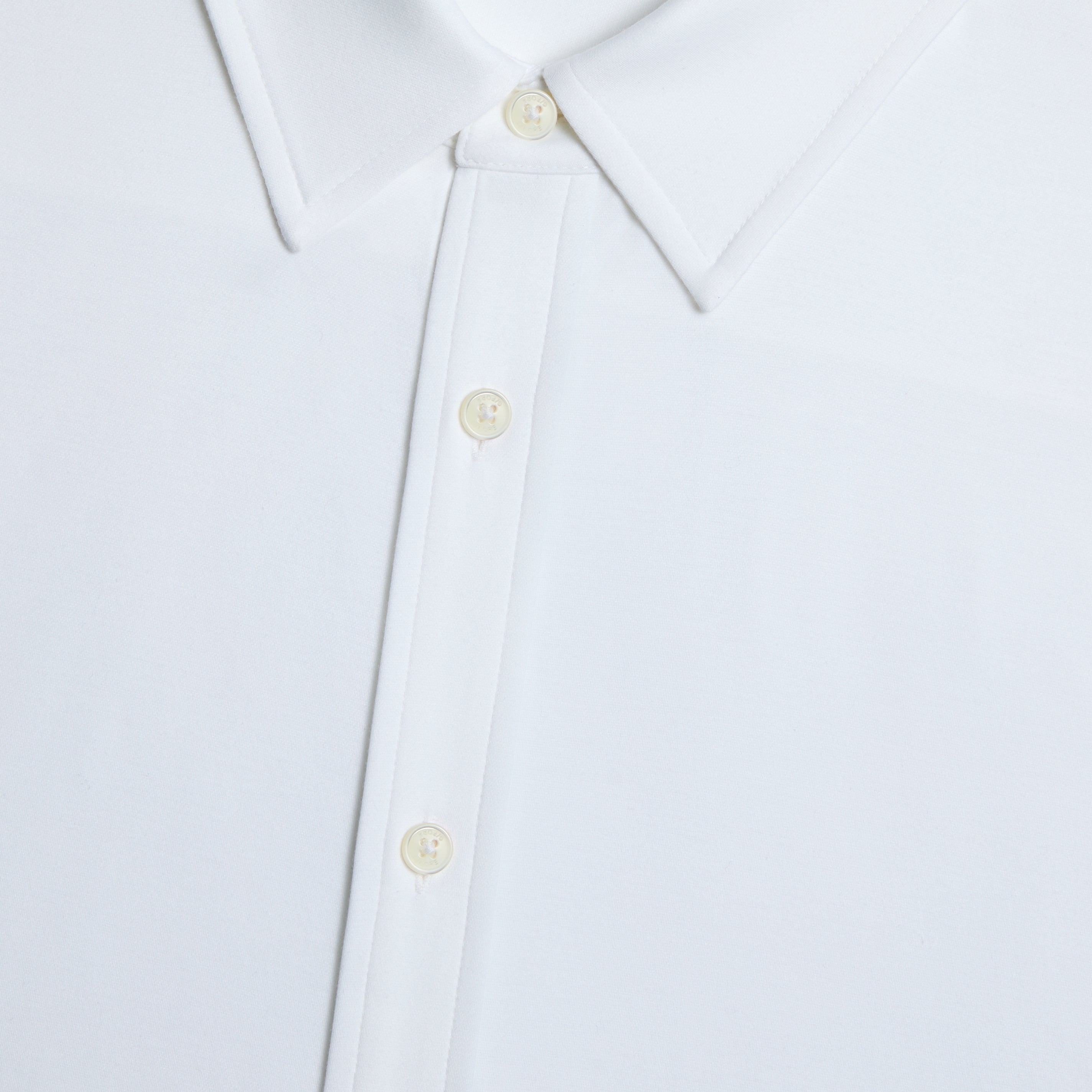 LUXE COTTON BLEND SHIRT SNOW