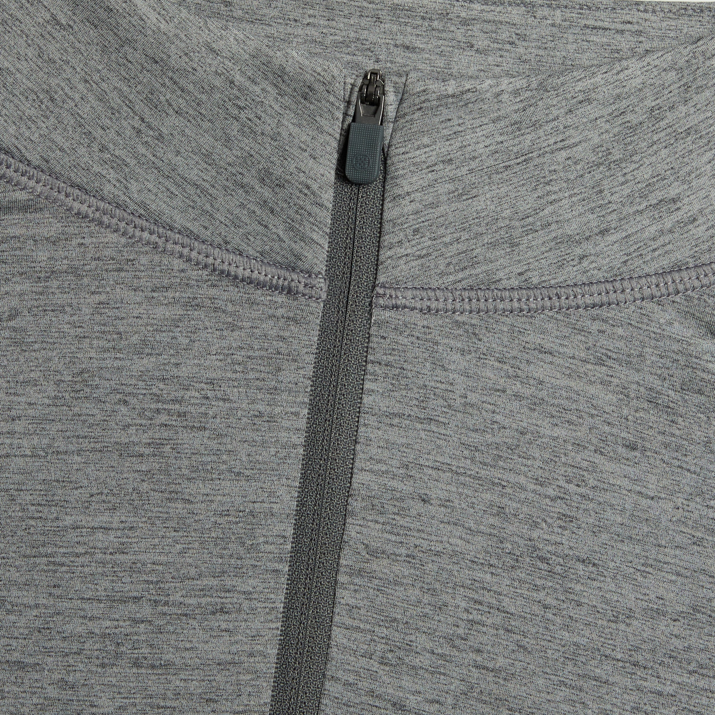 ITALIAN TECH MELANGE RAGLAN QUARTER ZIP PULLOVER CHARCOAL MELANGE